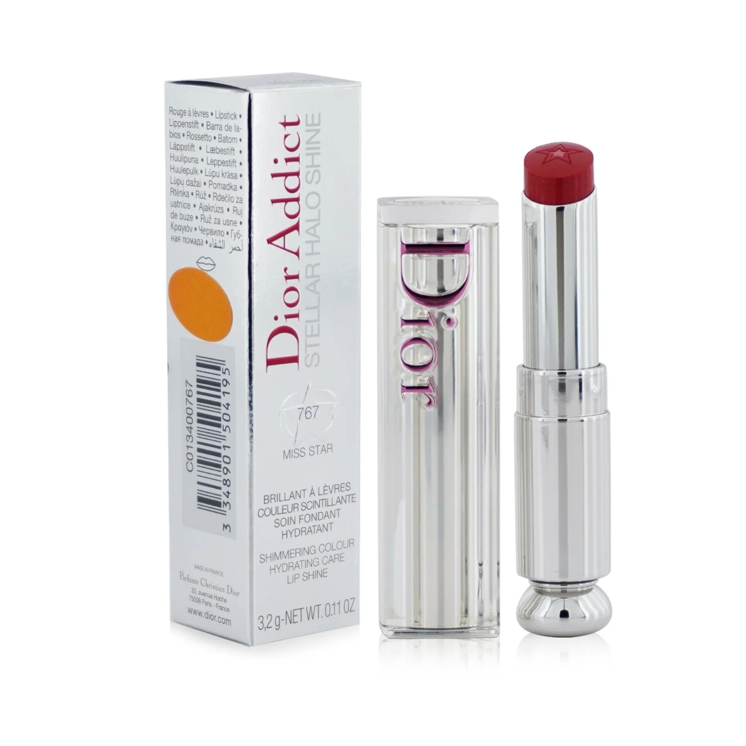 Christian Dior Dior Addict Stellar Halo Shine Lipstick - # 767 Miss Star  3.2g/0.11oz - Olabens