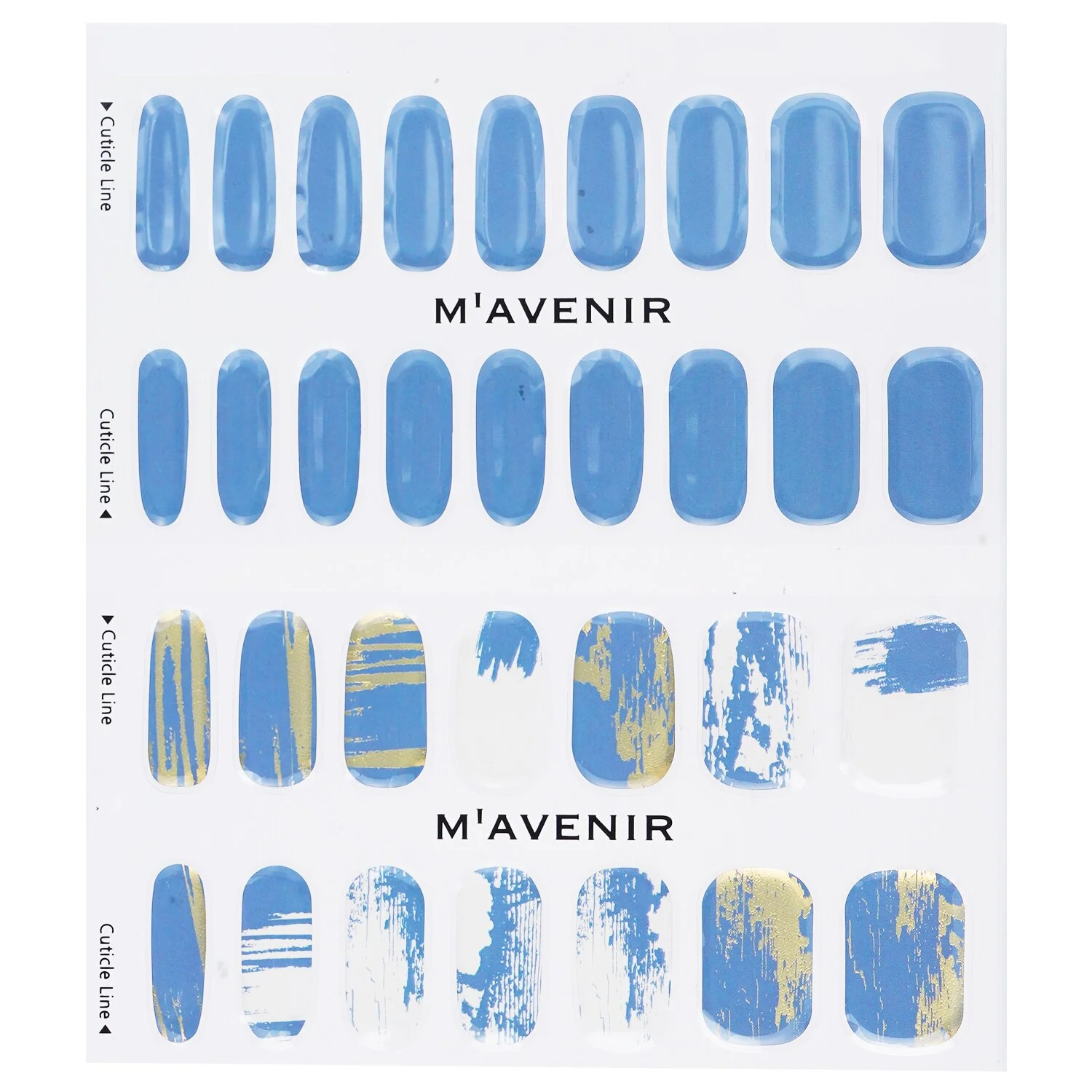 Mavenir Nail Sticker (Blue) - # Como Sea Nail  32pcs - Olabens