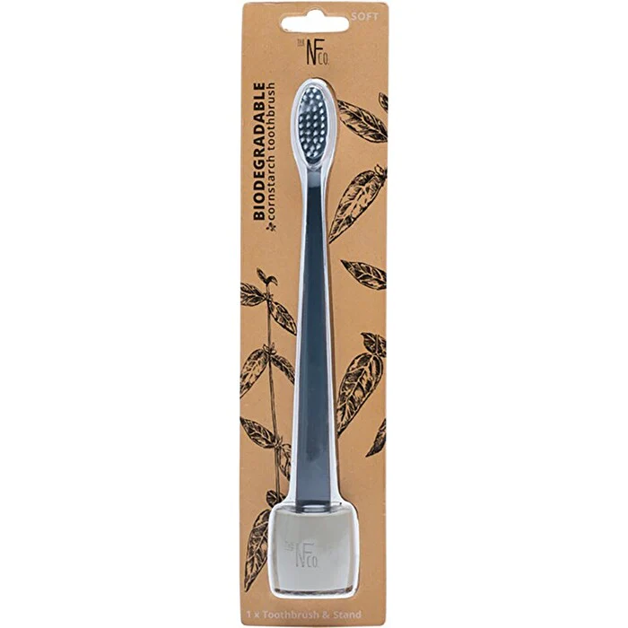 The Natural Family Co . Bio Toothbrush Monsoon Mist with Stand - Olabens