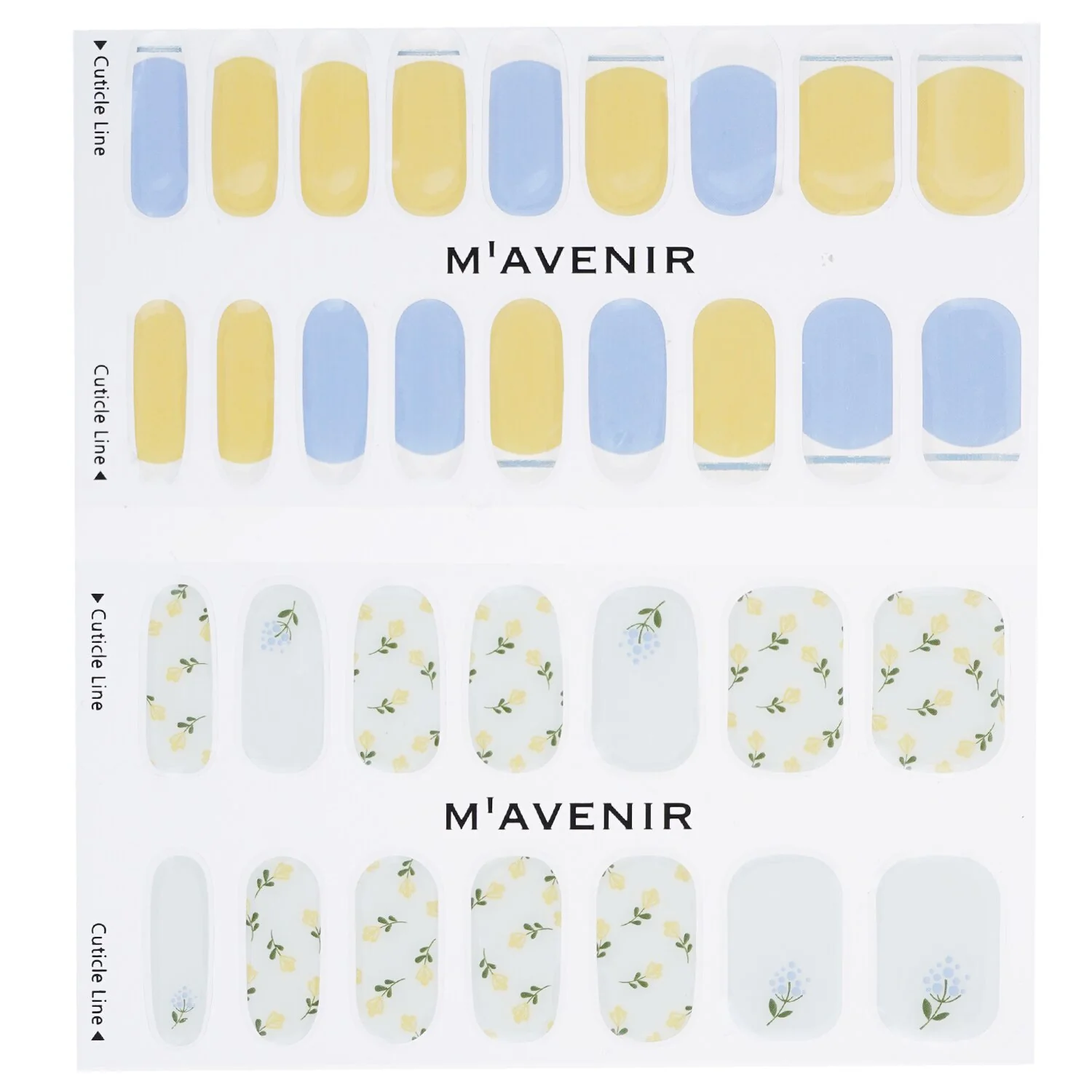 Mavenir Nail Sticker (Patterned) - # Spring Floral Nail  32pcs - Olabens