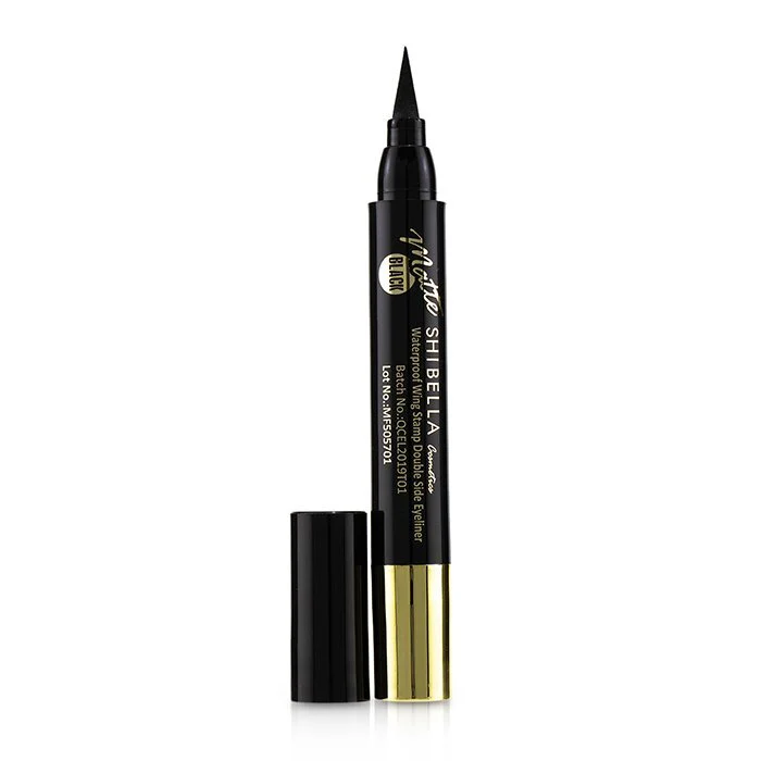 SHIBELLA Cosmetics Waterproof 24 Hours Long Lasting Wing Stamp Eyeliner Double Side Eyeliner – Thin Stamp 4.5ml/0.1587oz - Olabens