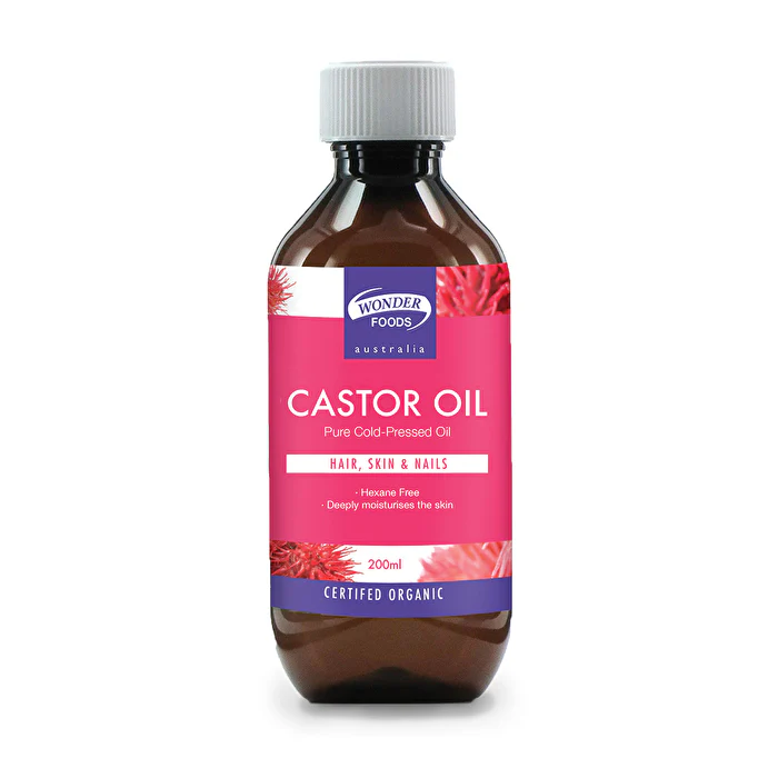 Wonder Foods Organic Cold Pressed Castor Oil 200ml - Olabens