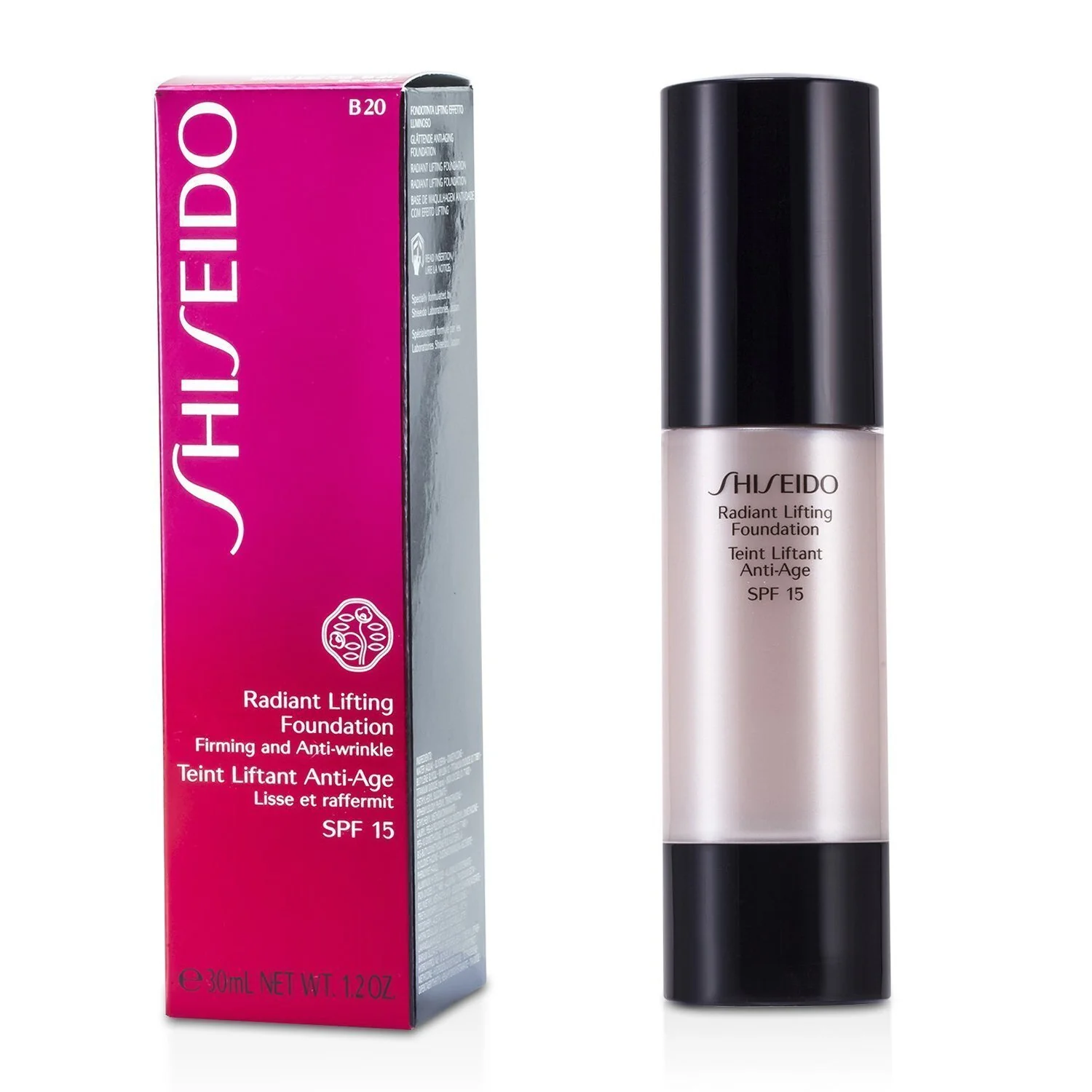 Shiseido Radiant Lifting Foundation SPF 15 - # I00 Very Light Ivory  30ml/1.2oz - Olabens