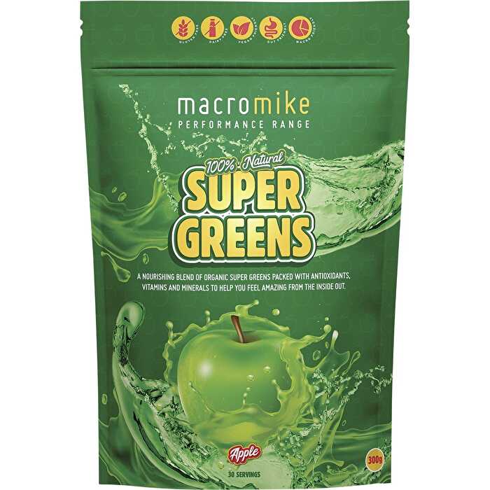 Macro Mike Super Greens Apple 300g - Olabens