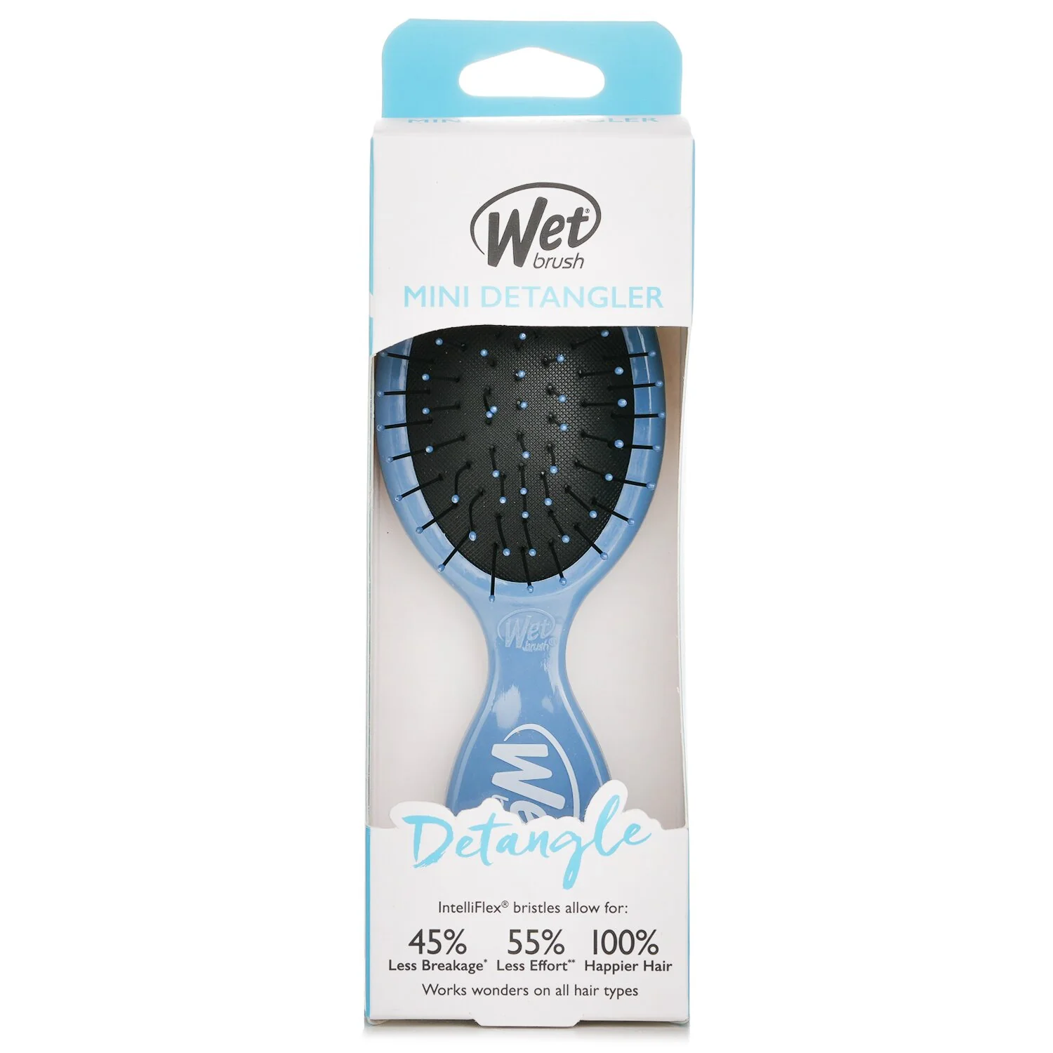 Wet Brush Mini Detangler Sky Hair Brush  1pc - Olabens