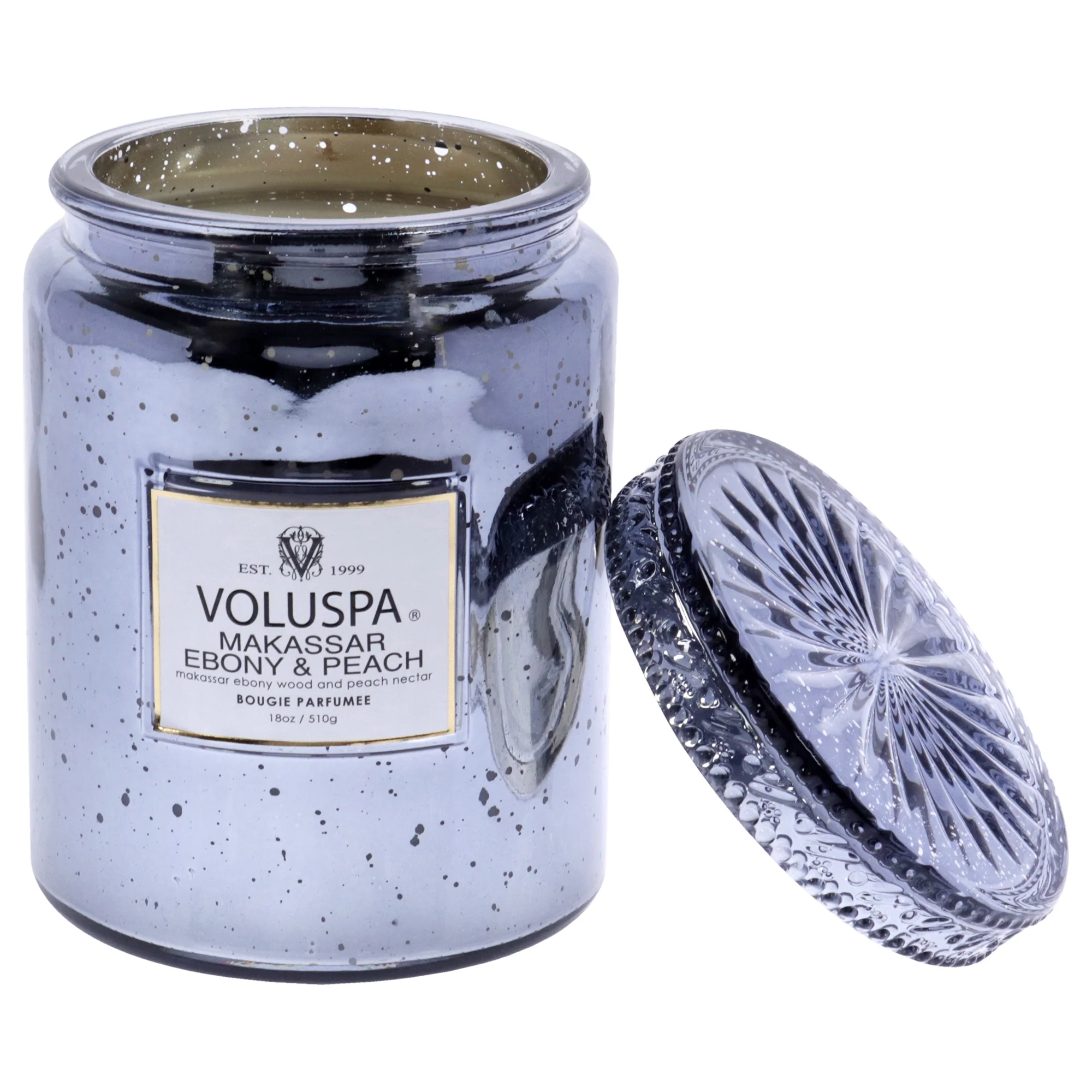 Makassar Ebony and Peach - Large by Voluspa for Unisex - 18 oz Candle - Olabens
