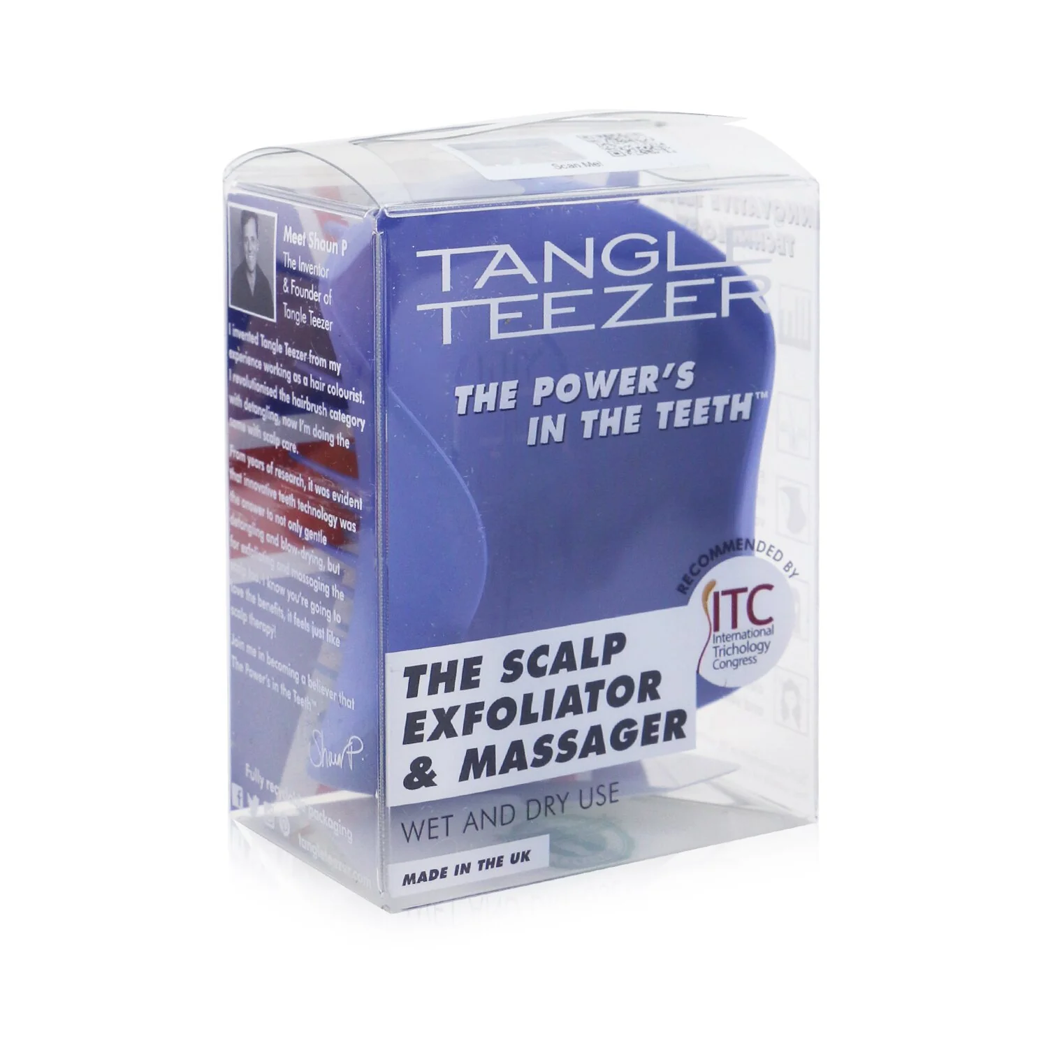Tangle Teezer The Scalp Exfoliator & Massager Brush - # Coastal Blue  1pc - Olabens