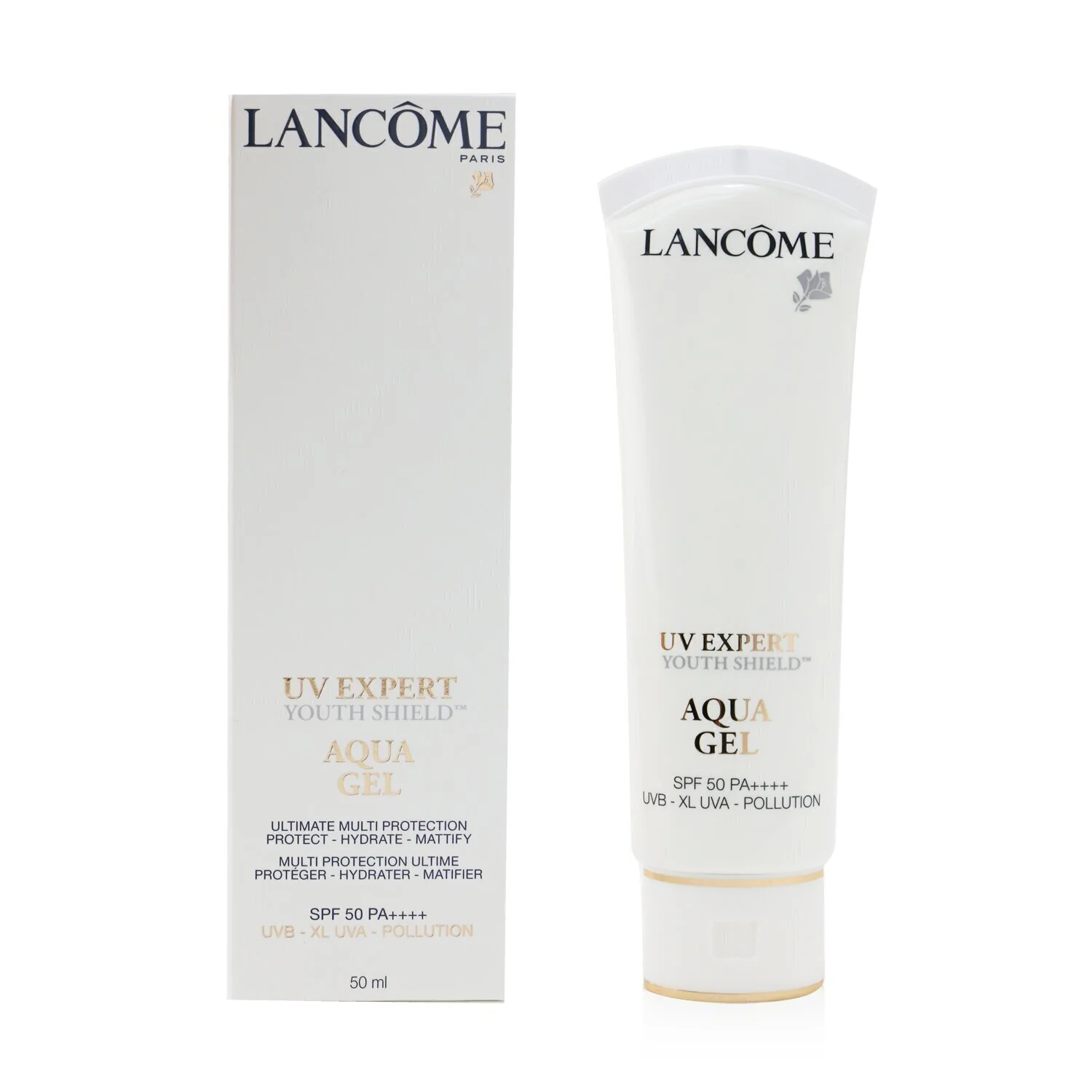 Lancome (MHS)UV Expert Youth Shield Aqua Gel SPF 50 (without packing plastic paper)  50ml/1.7oz - Olabens
