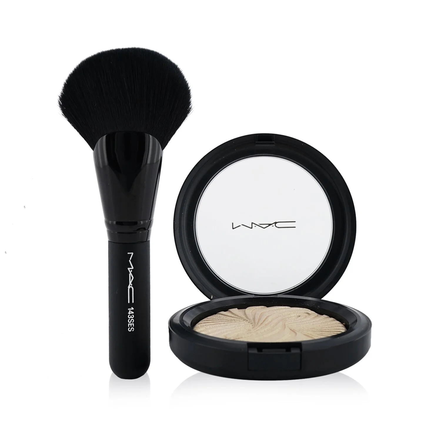 MAC Trick Of The Light Extra Dimension Skinfinish Kit (1x Highlighter + 1x Brush +1x Bag)  2pcs+1Bag - Olabens