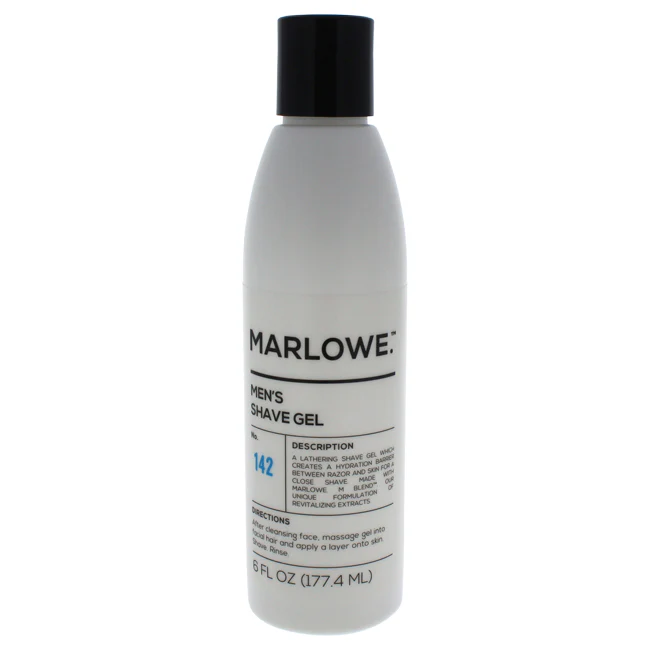 Marlowe No. 142 Mens Shave Gel by Marlowe for Men - 6 oz Shave Gel - Olabens