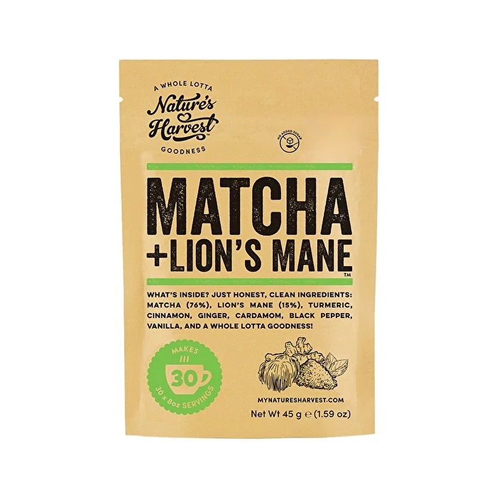 Natures Harvest Matcha Plus Lions Mane 45g - Olabens