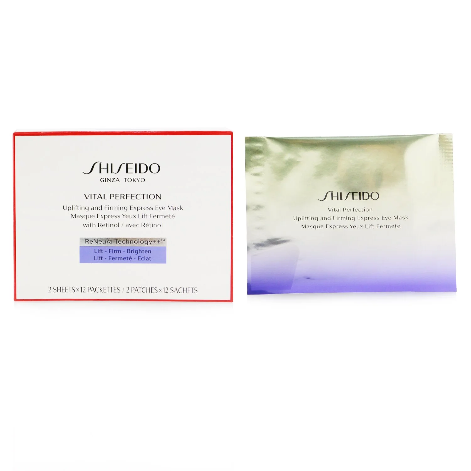 Shiseido Vital Perfection Uplifting & Firming Express Eye Mask With Retinol  12pairs - Olabens