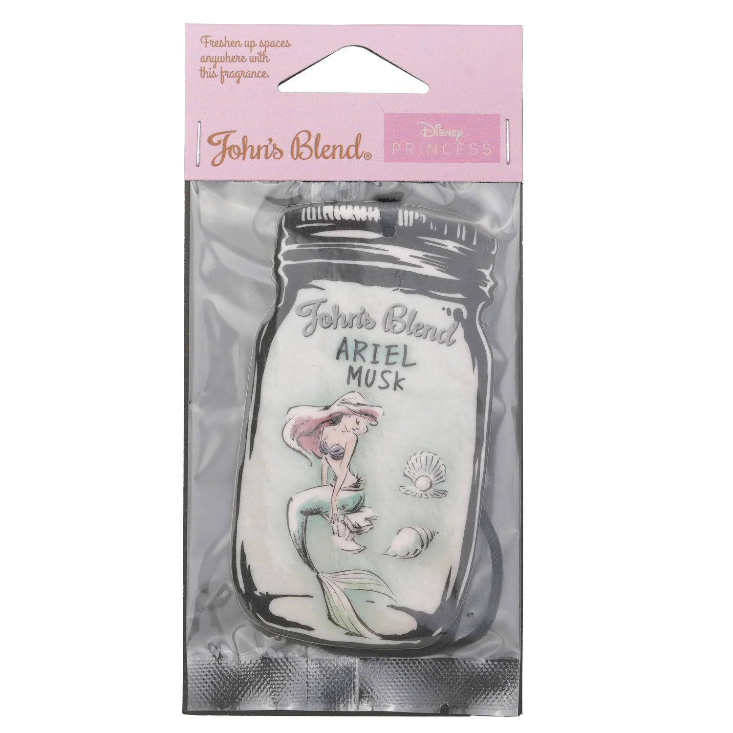 John's Blend Disney Princess Air Freshener - Ariel Musk  1pc - Olabens