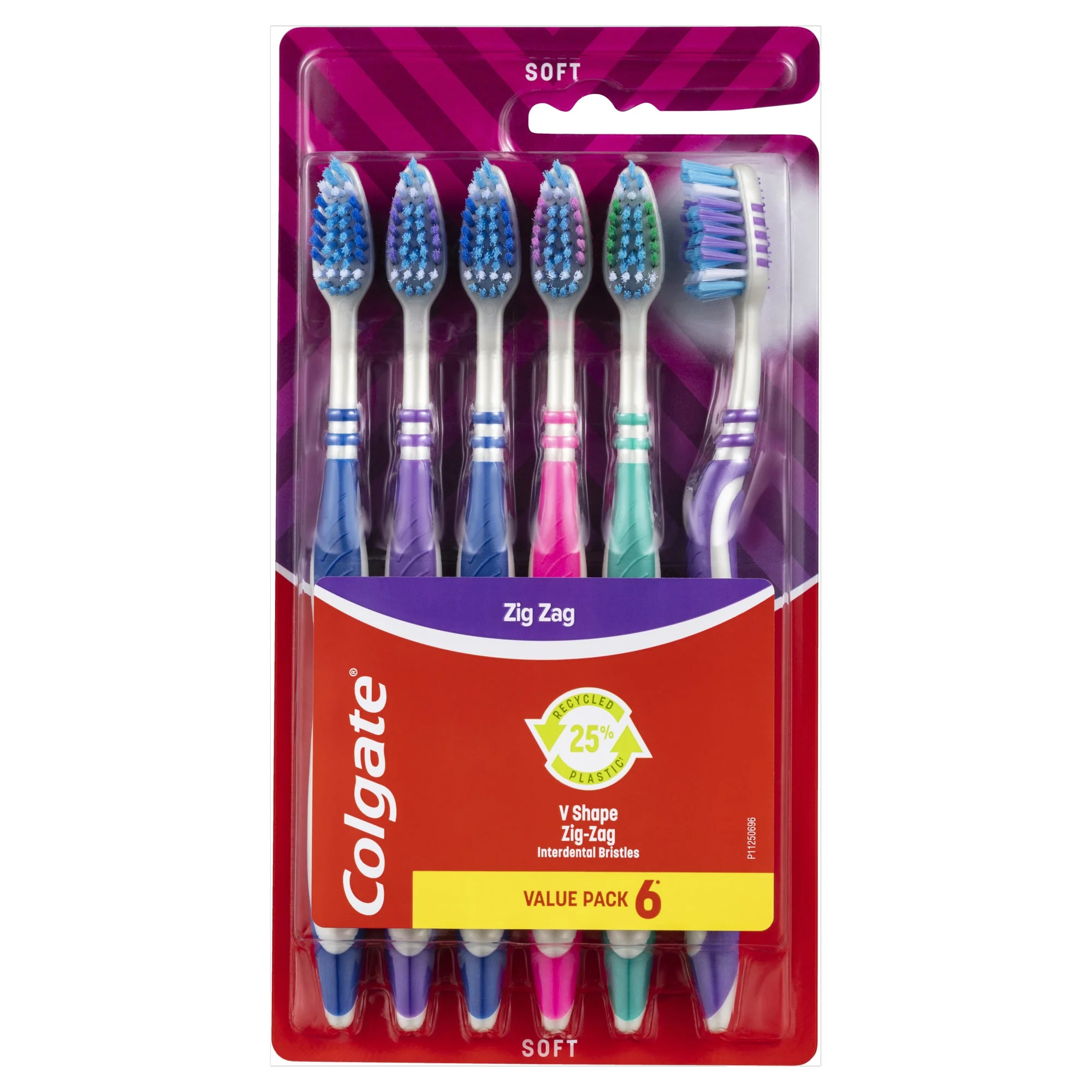 Colgate Toothbrush Zigzag Soft 6 Pack - Olabens
