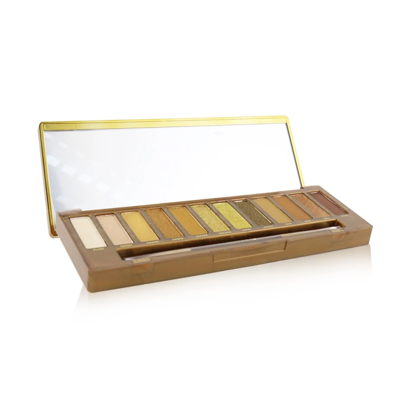 Urban Decay Naked Honey Eyeshadow Palette (12x Eyeshadow, 1x Doubled Ended Smudger/ Tapered Crease Brush)  1pc - Olabens