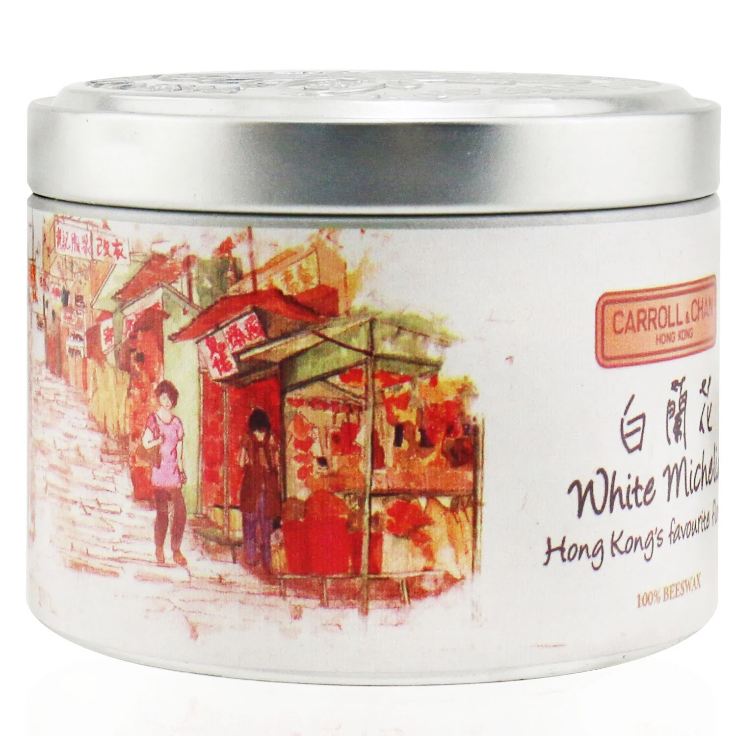 The Candle Company (Carroll & Chan) 100% Beeswax Tin Candle - White Michelia  (8x6) cm - Olabens