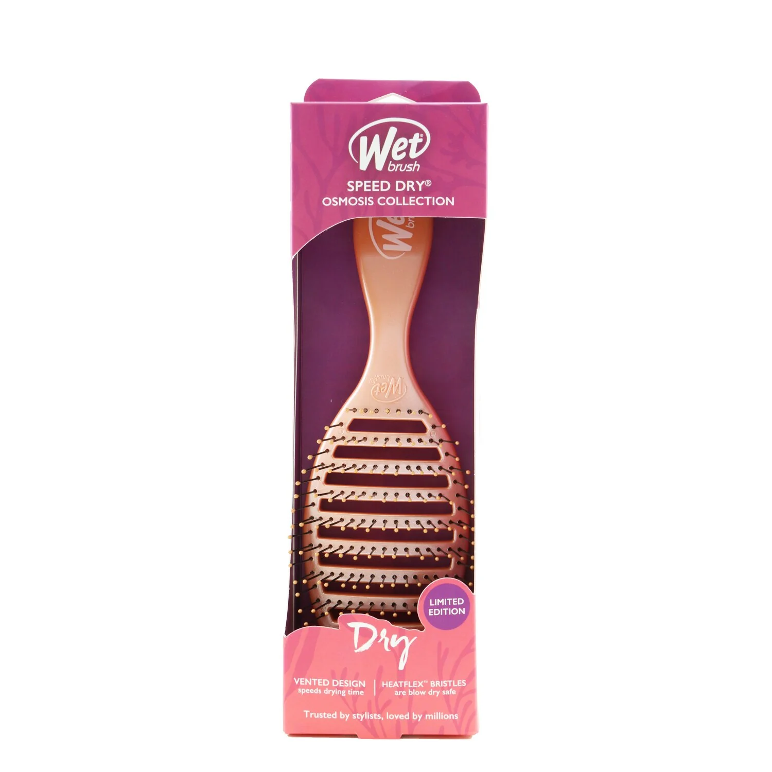 Wet Brush Speed Dry Detangler Osmosis Collection - # Coral (Limited Edition)  1pc - Olabens