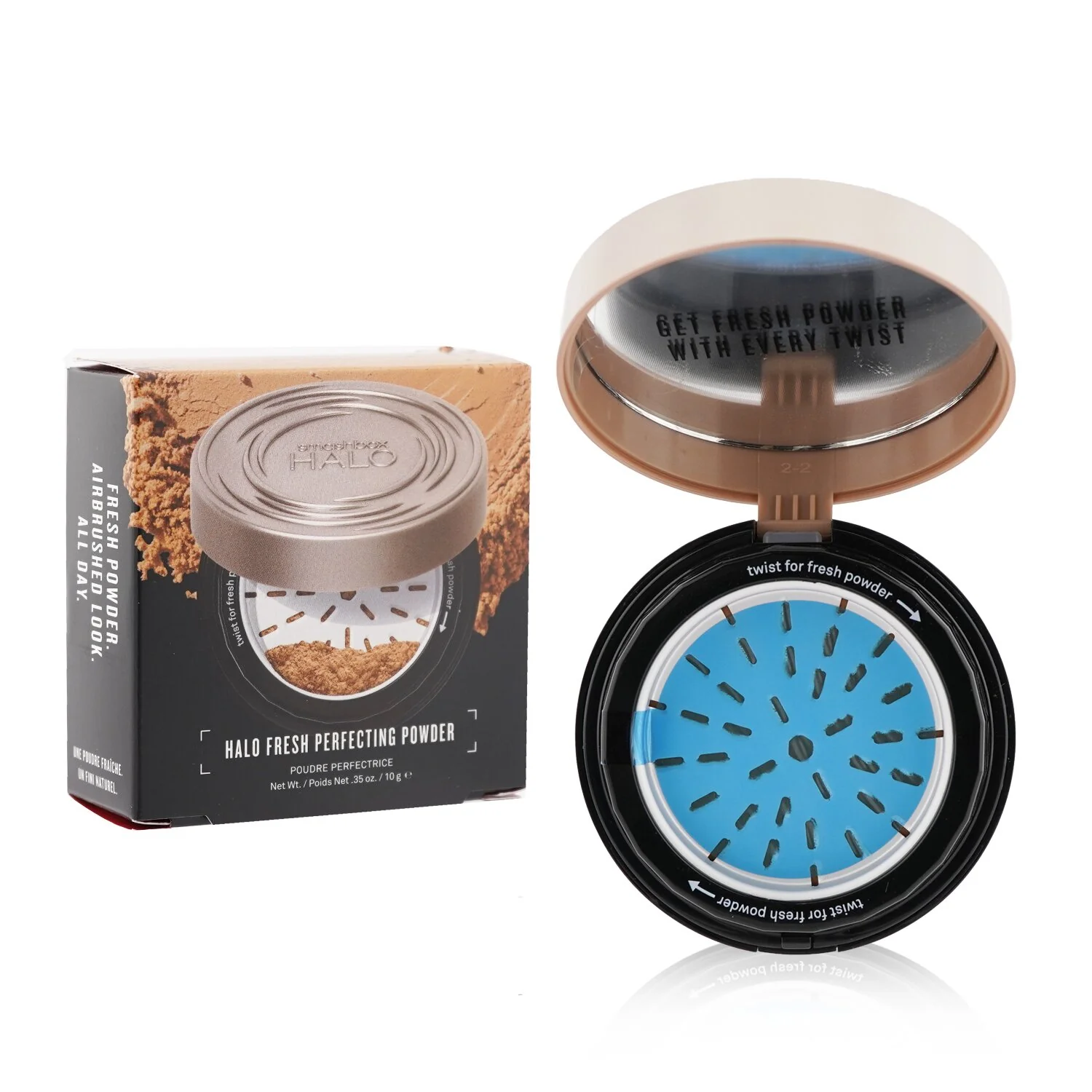 Smashbox Halo Fresh Perfecting Powder - # Medium/Tan  10g/0.35oz - Olabens