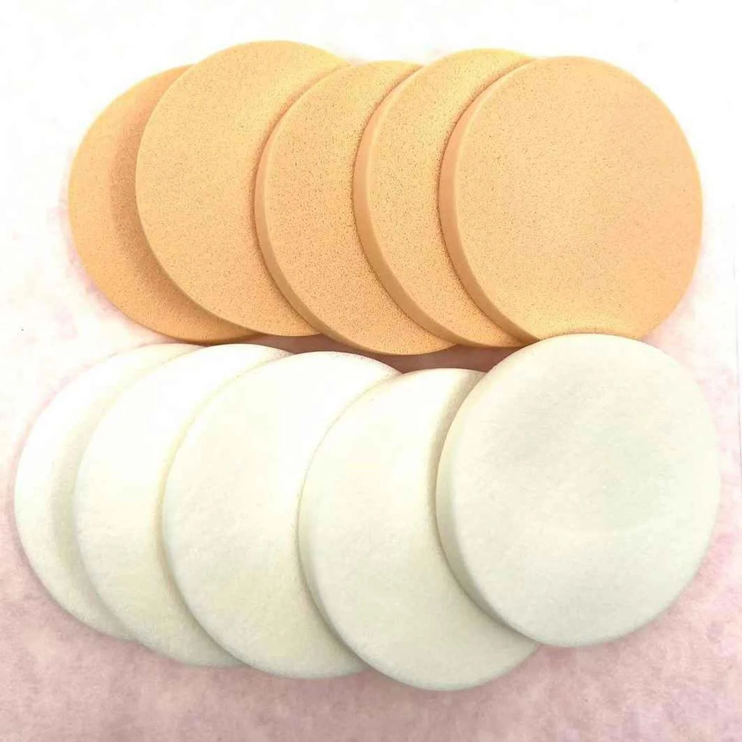LOUISA LOUISA Makeup sponge 10pcs special set (Random Color)(Round shape)  Fixed Size - Olabens