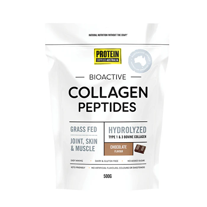 Protein Supplies Australia Collagen Peptides Chocolate 500g - Olabens