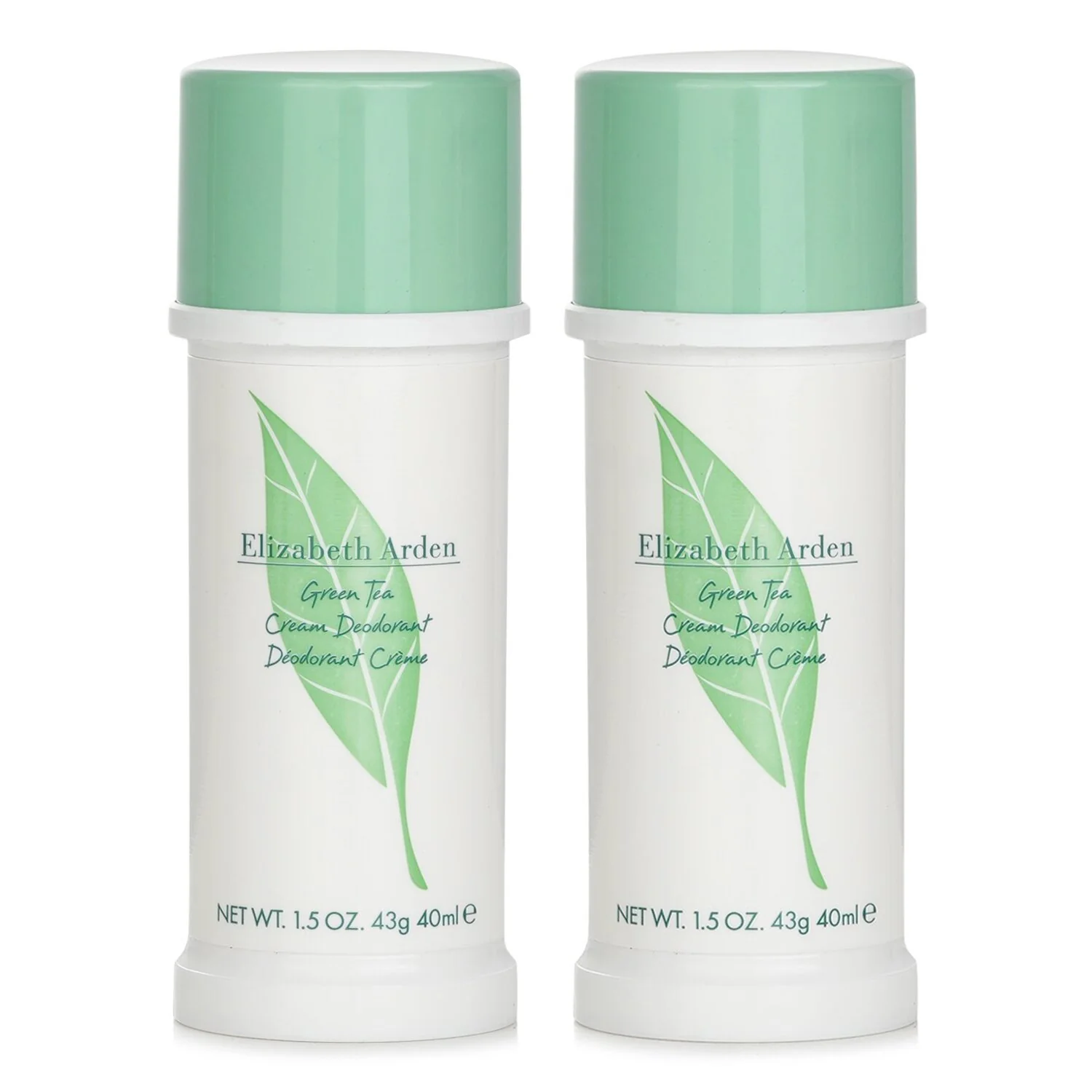 Elizabeth Arden 【1+1 Set】Green Tea Cream Deo  43g/1.5oz x2 - Olabens