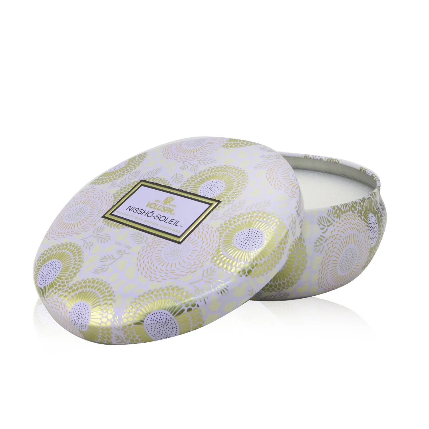 Voluspa 3 Wick Decorative Tin Candle - Nissho Soleil  340g/12oz - Olabens