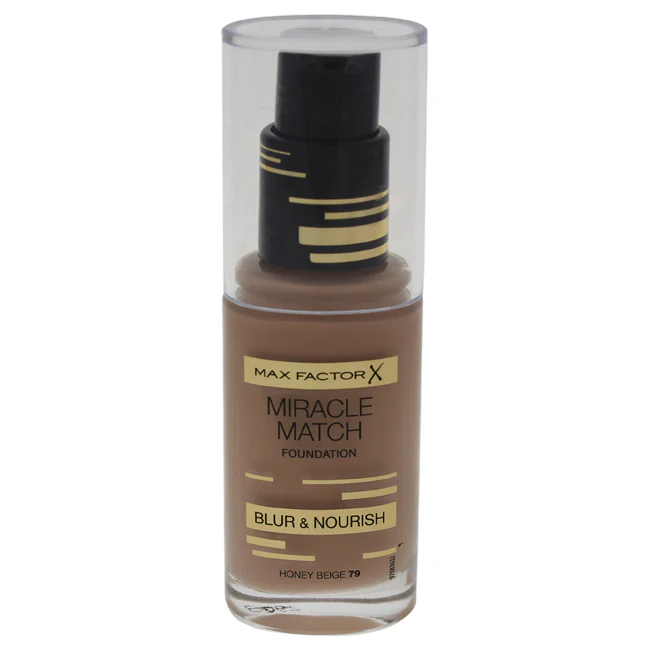 Max Factor Miracle Match Foundation - # 79 Honey Beige by Max Factor for Women - 1 oz Foundation - Olabens