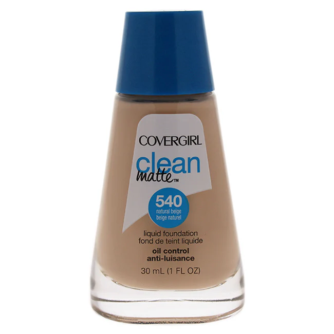 CoverGirl Clean Matte Liquid Foundation - # 540 Natural Beige by CoverGirl for Women - 1 oz Foundation - Olabens