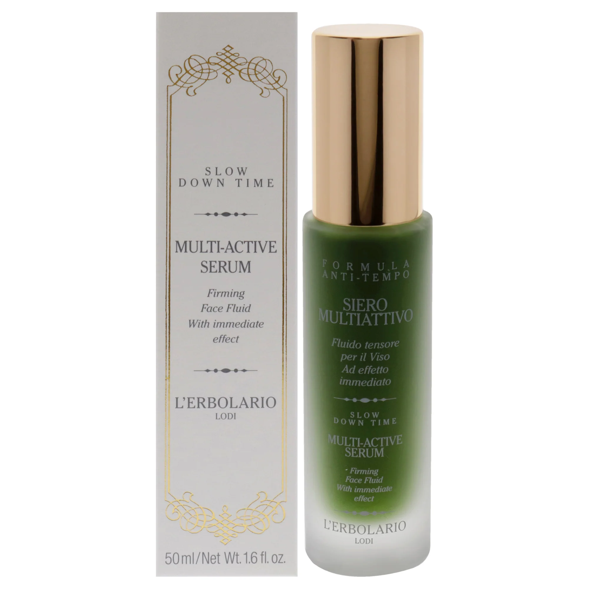 Slow Down Time Multi-Active Face Serum by LErbolario for Women - 1.6 oz Serum - Olabens
