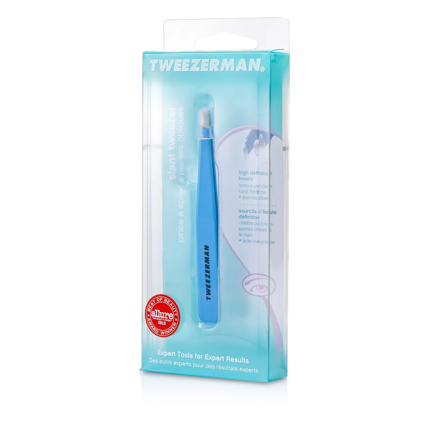 Tweezerman Slant Tweezer - Blue Jewel - Olabens