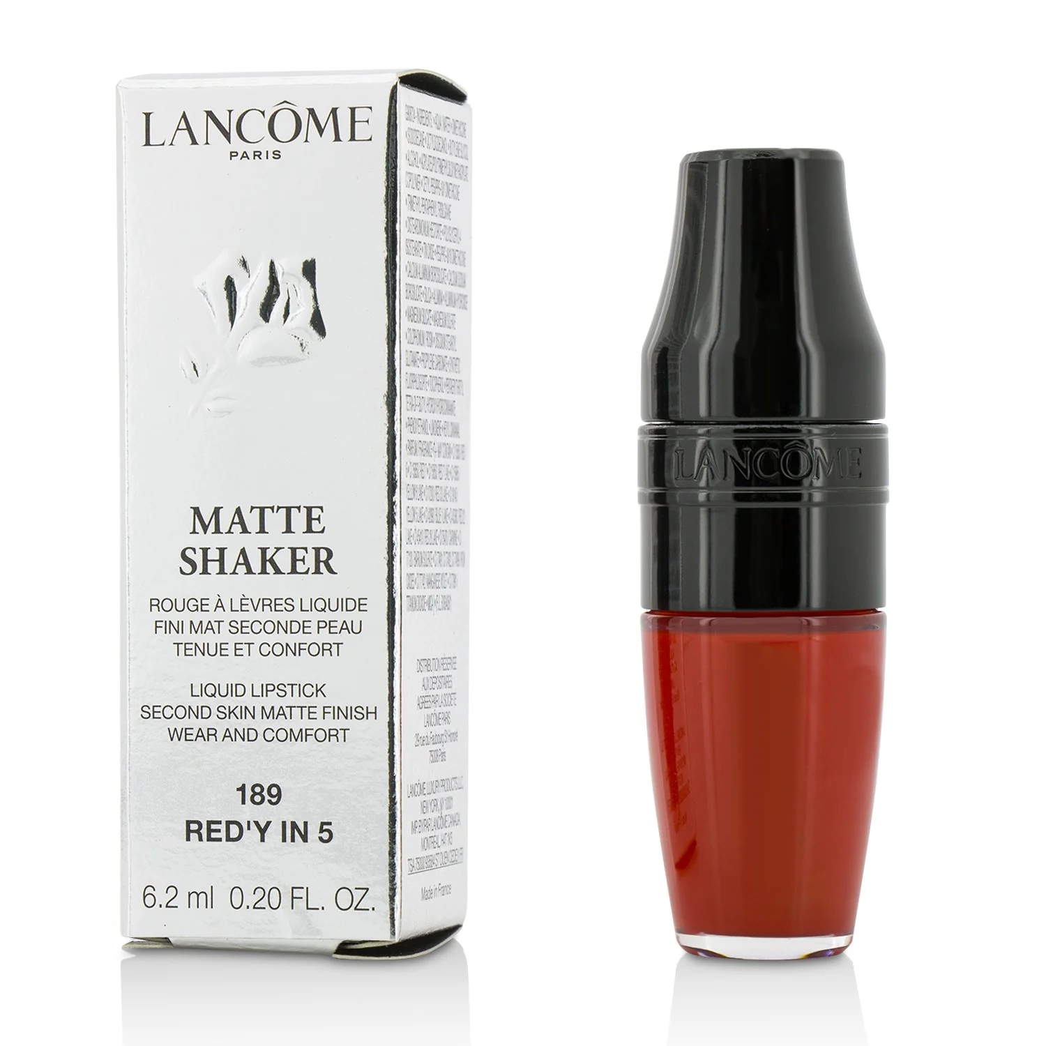Lancome Matte Shaker Liquid Lipstick - # 189 Red'Y In 5  6.2ml/0.2oz - Olabens