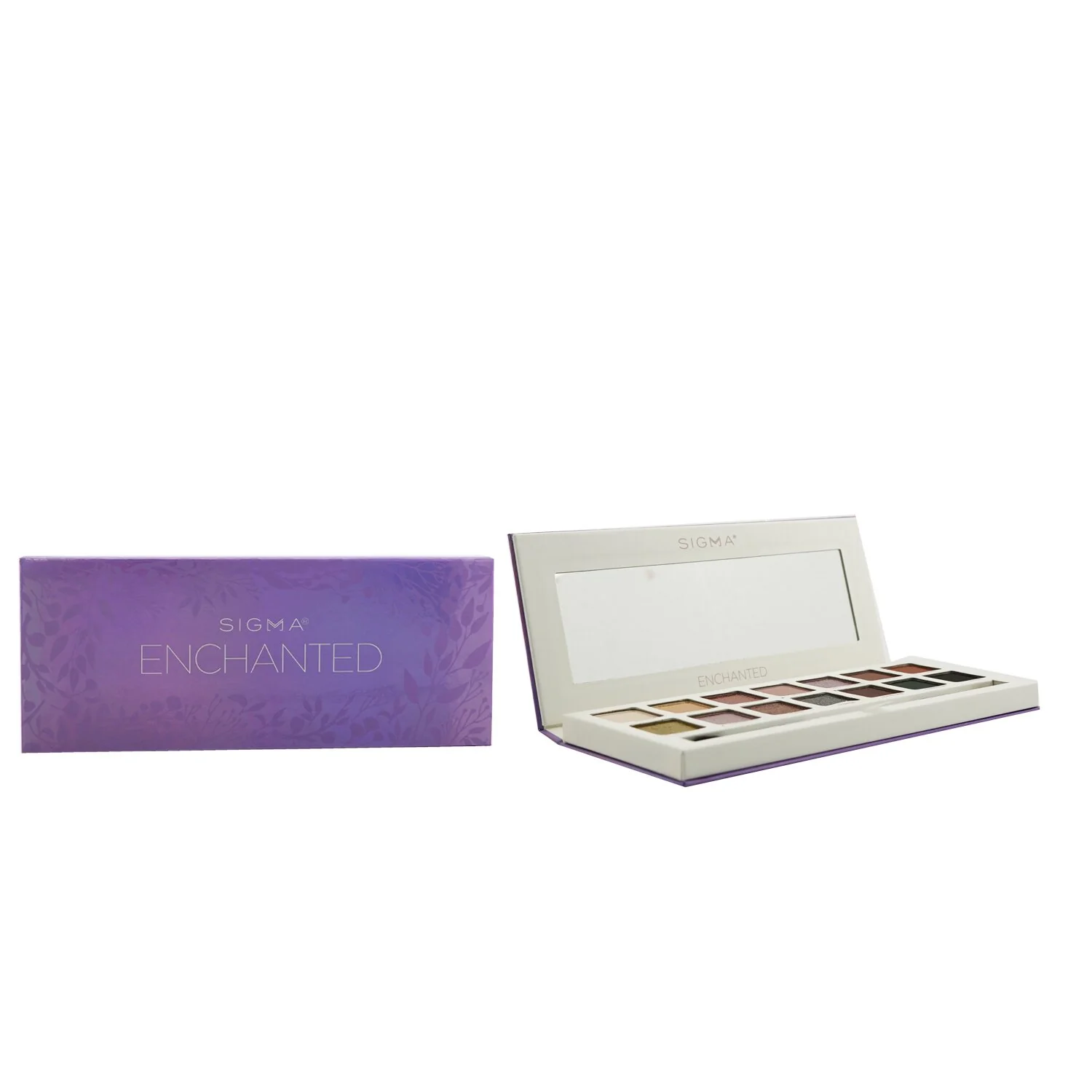 Sigma Beauty Enchanted Eyeshadow Palette (14x Eyeshadow + 1x Dual Ended Brush)  19.32g/0.68oz - Olabens