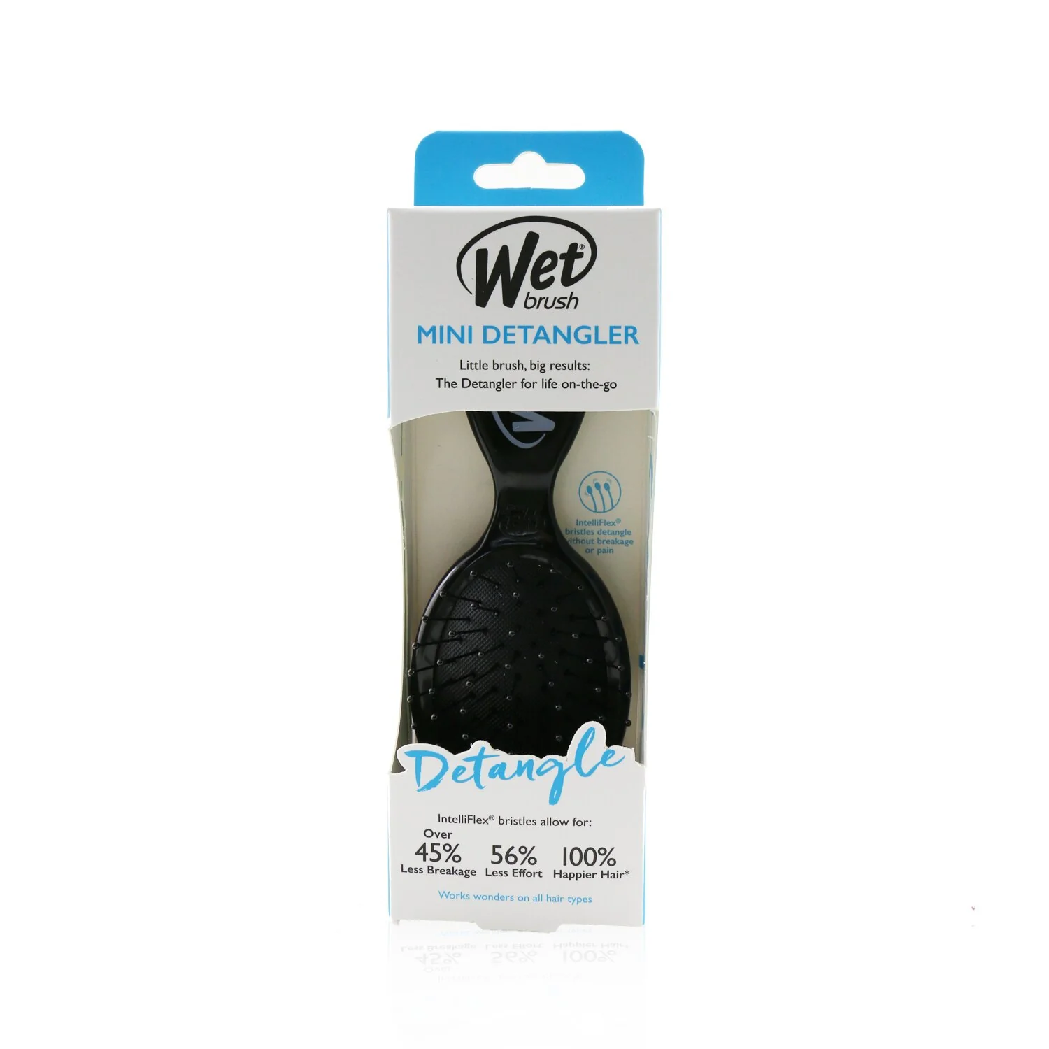 Wet Brush Mini Detangler - # Black  1pc - Olabens