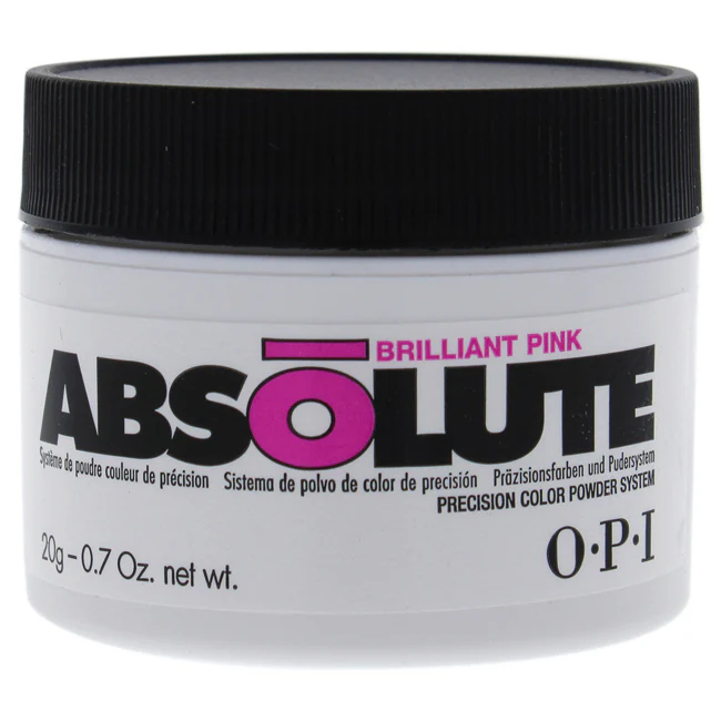 OPI Absolute Brilliant Pink Powder by OPI for Women - 0.7 oz Nail Powder - Olabens