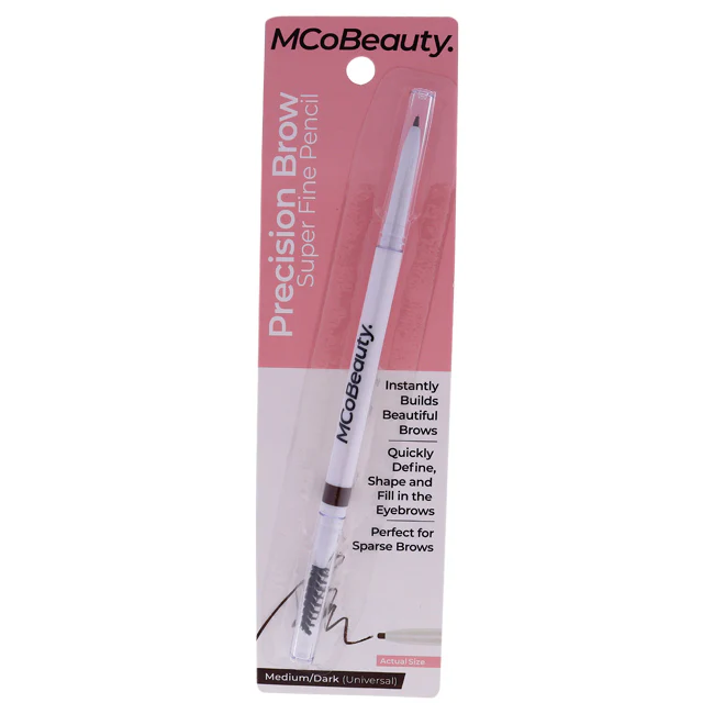 MCoBeauty Precision Brow Super Fine Pencil - Medium Dark by MCoBeauty for Women - 0.007 oz Eyebrow - Olabens