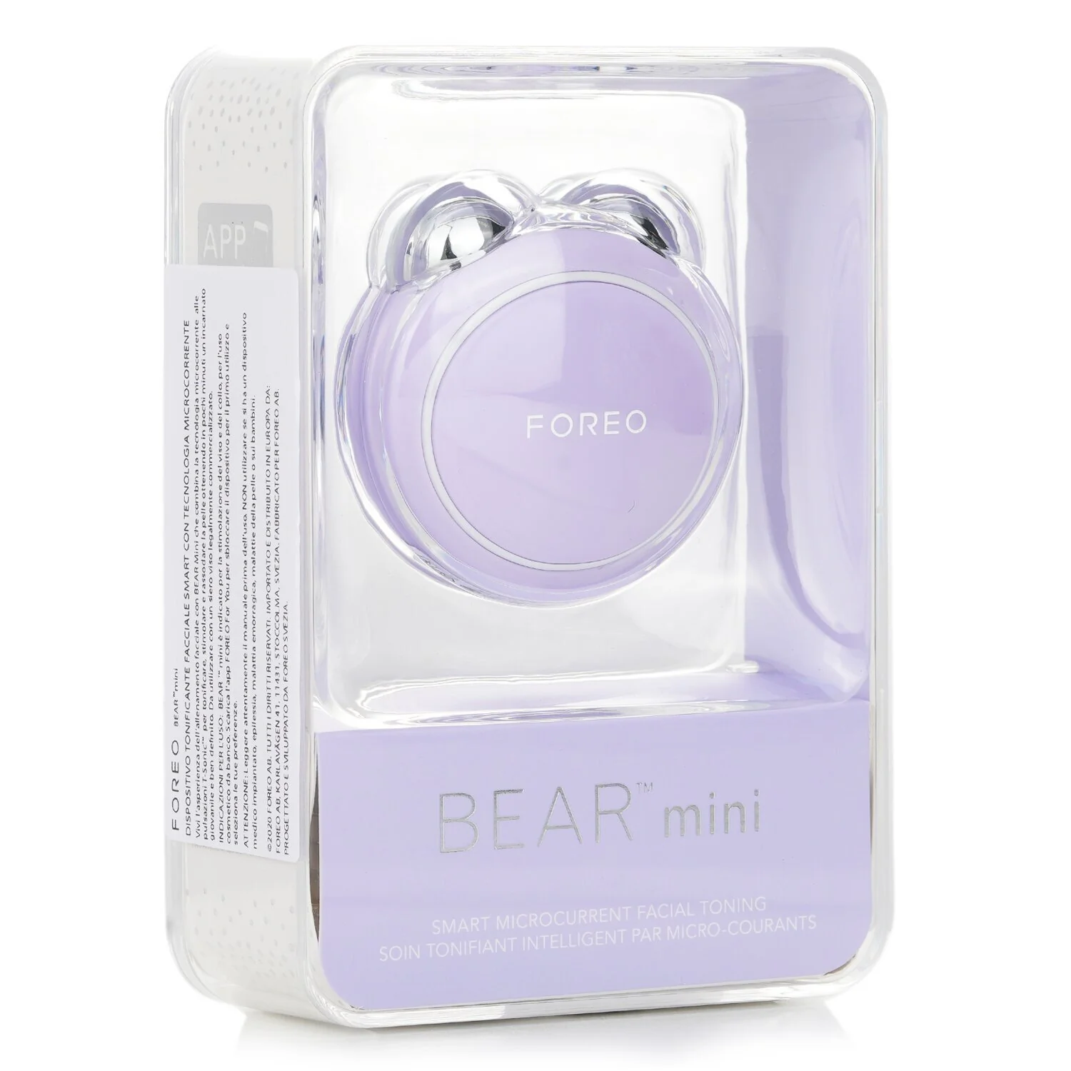 FOREO Bear Mini Smart Microcurrent Facial Toning Device - # Lavender  1pcs - Olabens