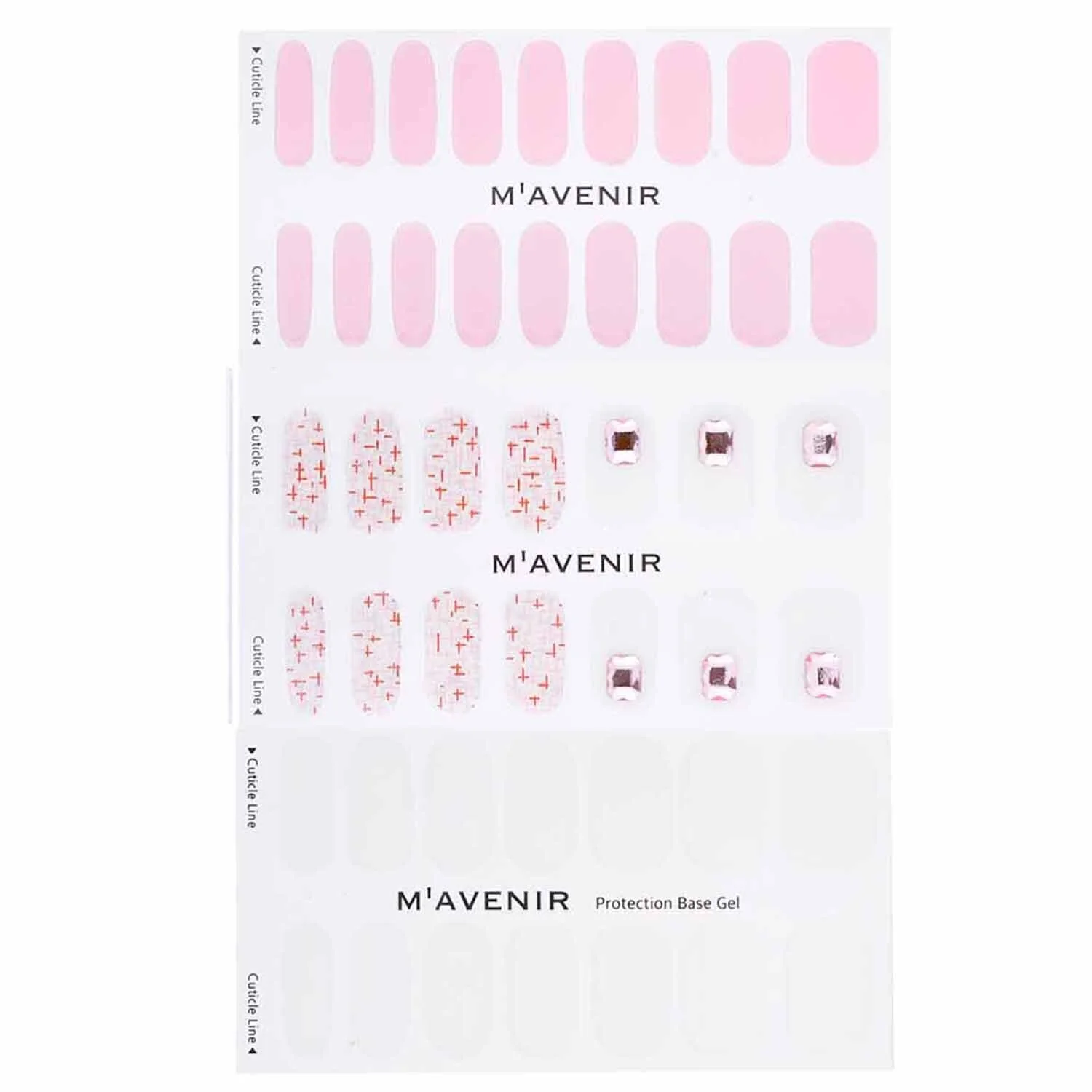 Mavenir Nail Sticker (Pink) - # Ambient Nail  32pcs - Olabens