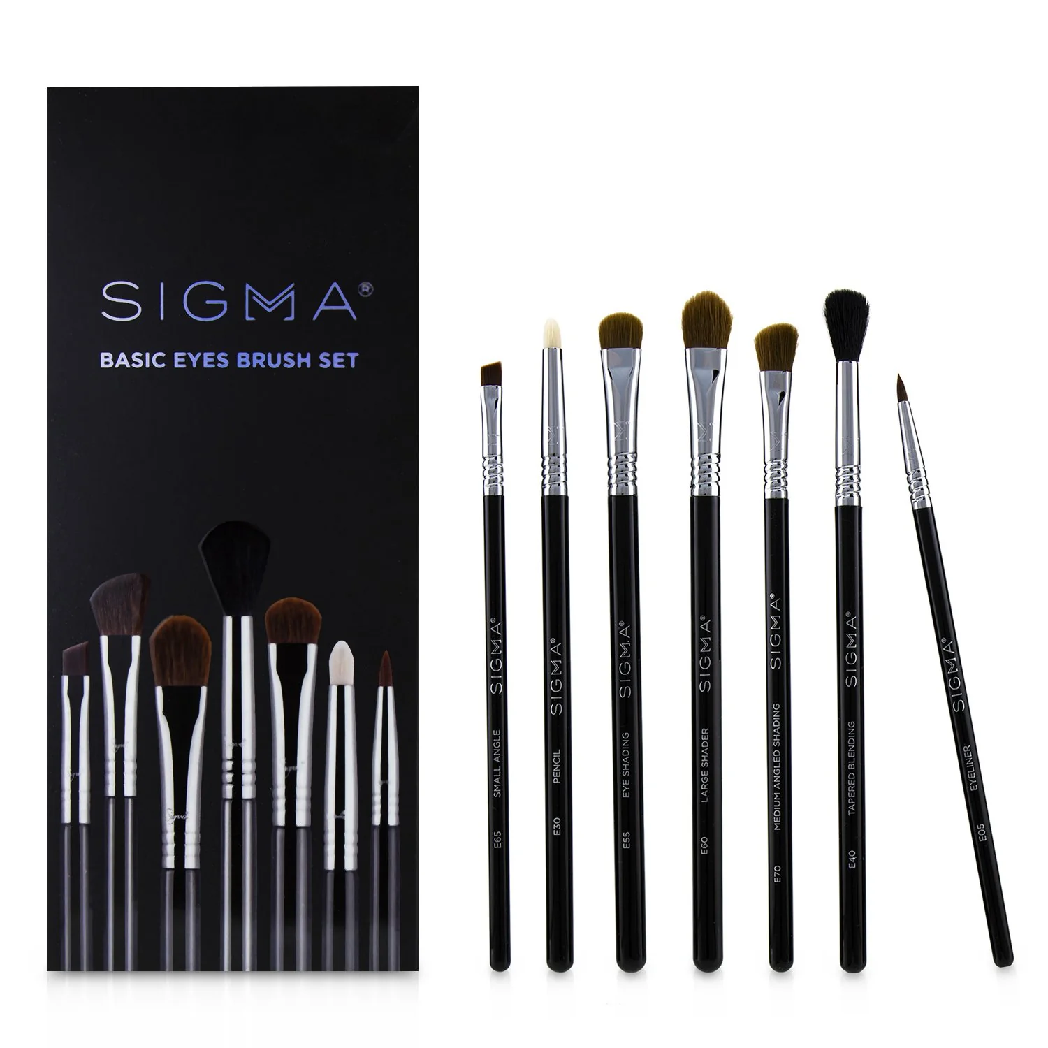 Sigma Beauty Basic Eyes Brush Set  7pcs - Olabens