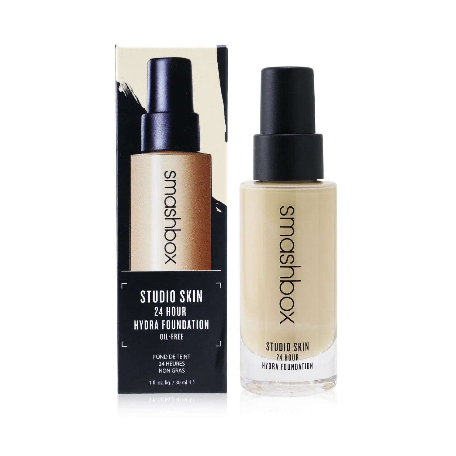 Smashbox Studio Skin 24 Hour Wear Hydrating Foundation - # 3.02 (Medium With Neutral Olive Undertone)  30ml/1oz - Olabens