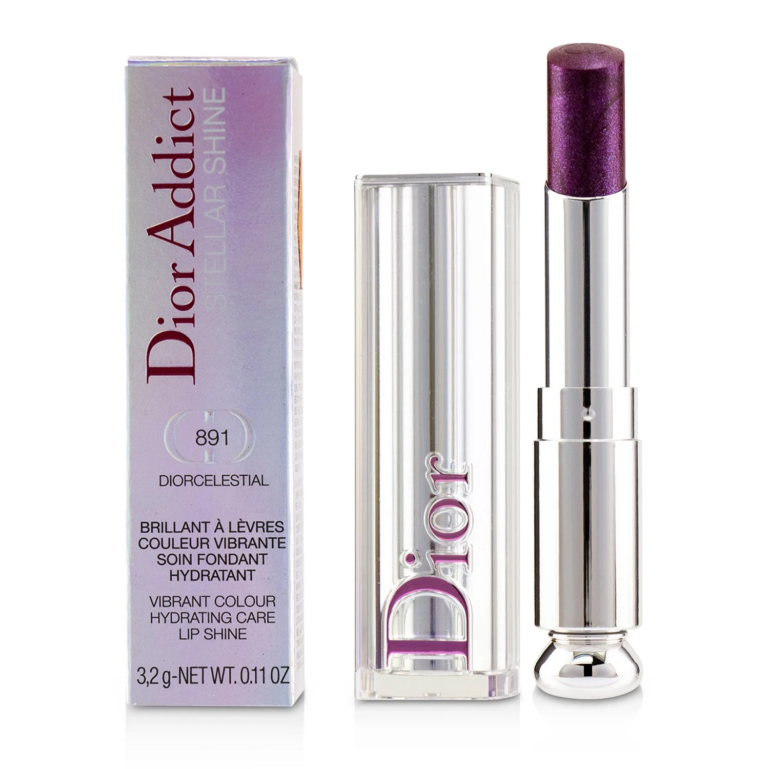 Christian Dior Dior Addict Stellar Shine Lipstick - # 859 Diorinfinity (Red)  3.2g/0.11oz - Olabens