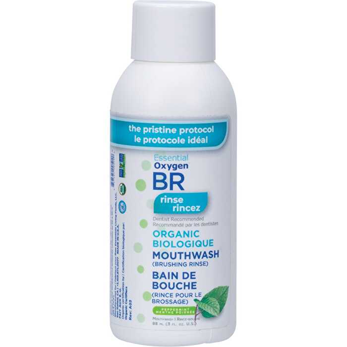Essential Oxygen Toothpaste/Mouthwash Brushing Rinse Peppermint 88ml - Olabens