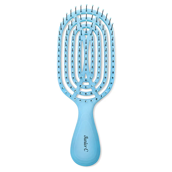 NuWay 4Hair Circular Venting Detangling Junior C Brush - Blue by NuWay 4Hair for Unisex - 1 Pc Hair Brush - Olabens