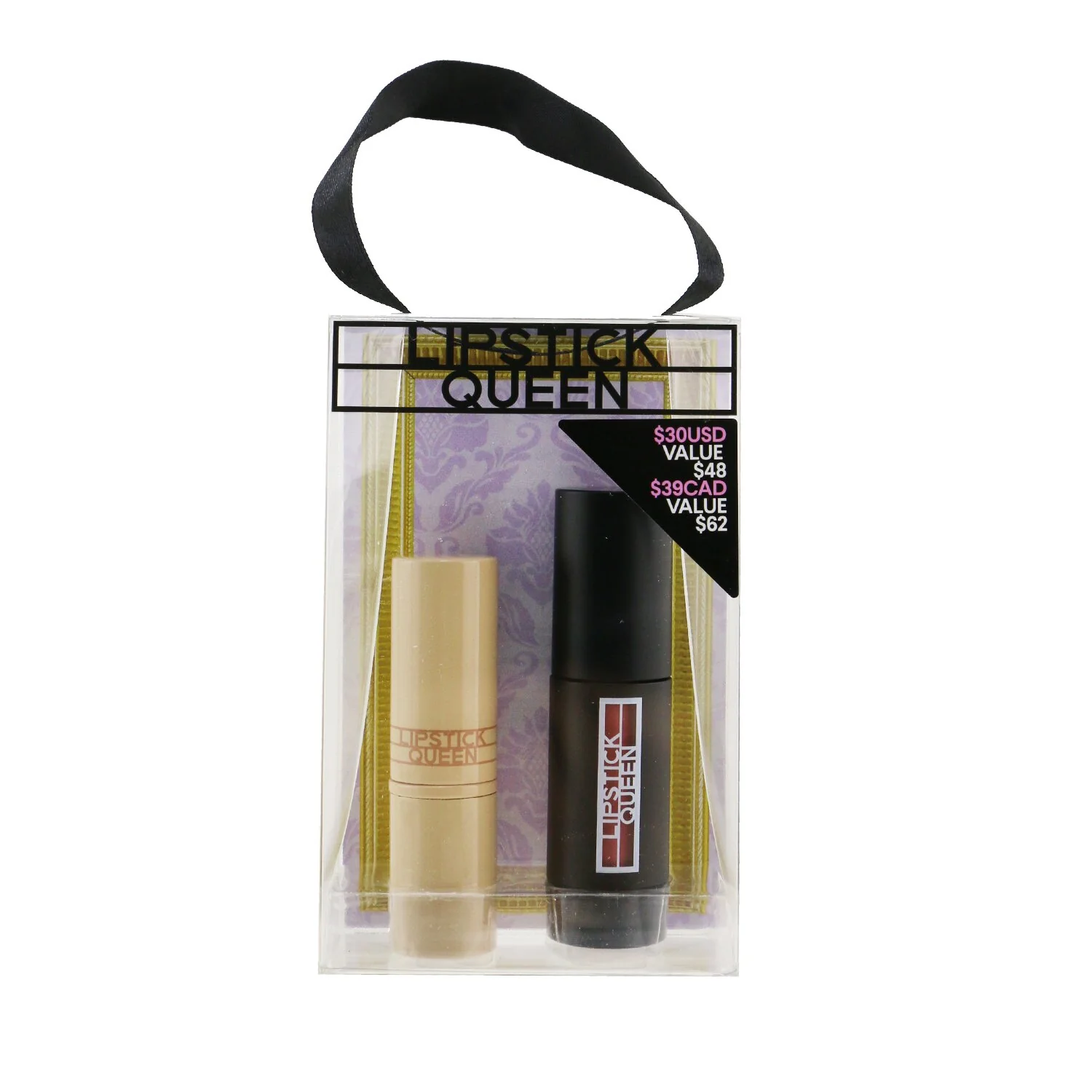 Lipstick Queen Indulge Me Lip Duo: 1x Lipdulgence Lip Mousse #Nude A La Mode + 1x Nothing But The Nudes #Hanky Panky Pink  2pcs - Olabens