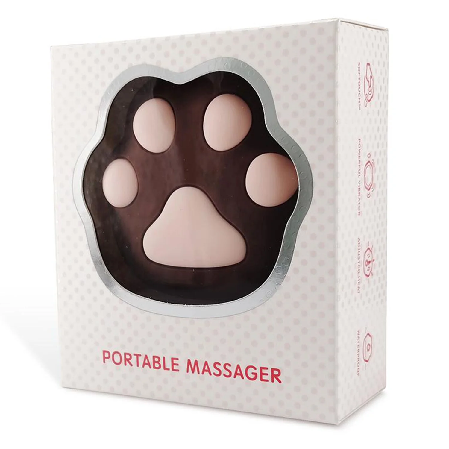 Iobanana Catpaw Vibrator - # Black  1 pc - Olabens