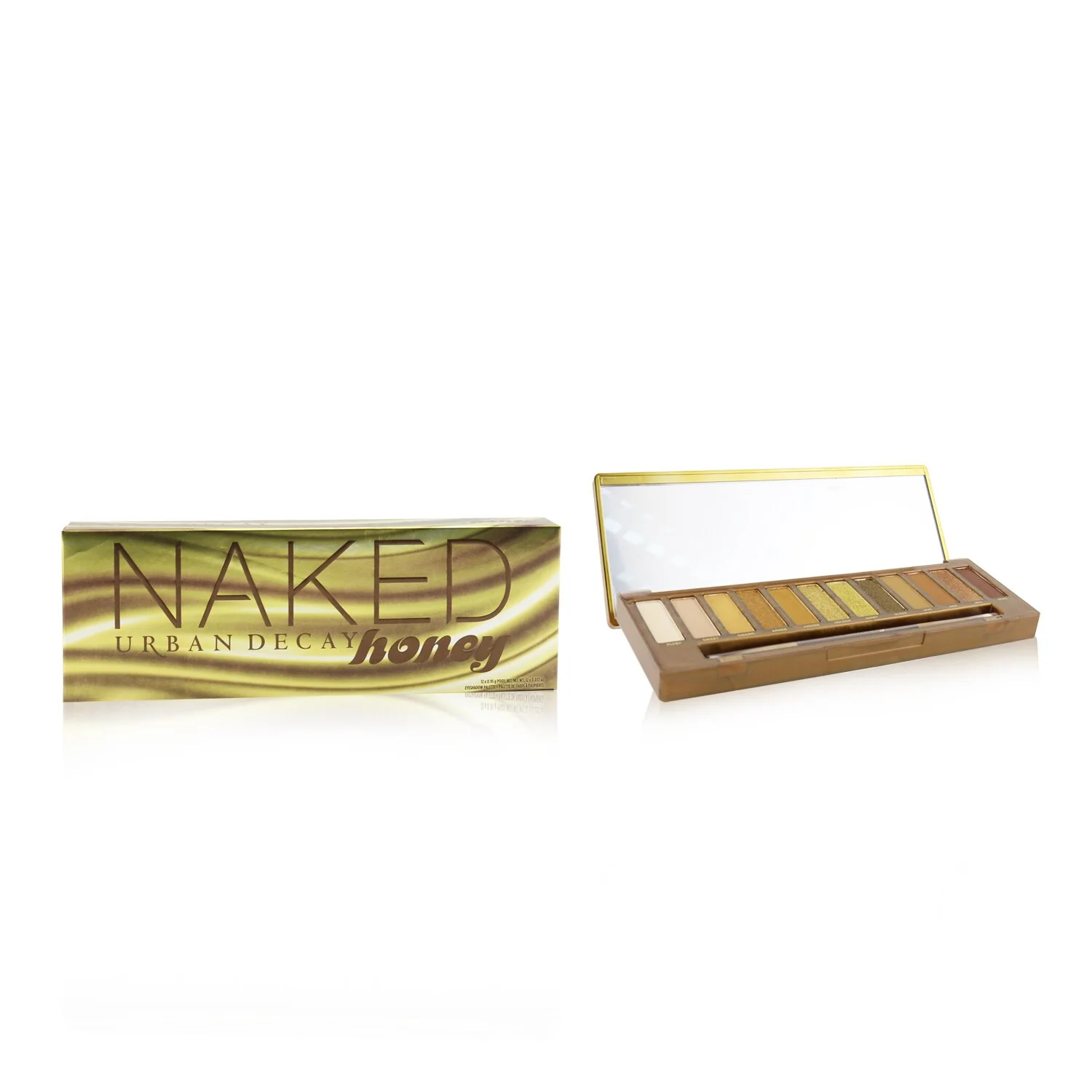 Urban Decay Naked Honey Eyeshadow Palette (12x Eyeshadow, 1x Doubled Ended Smudger/ Tapered Crease Brush)  1pc - Olabens