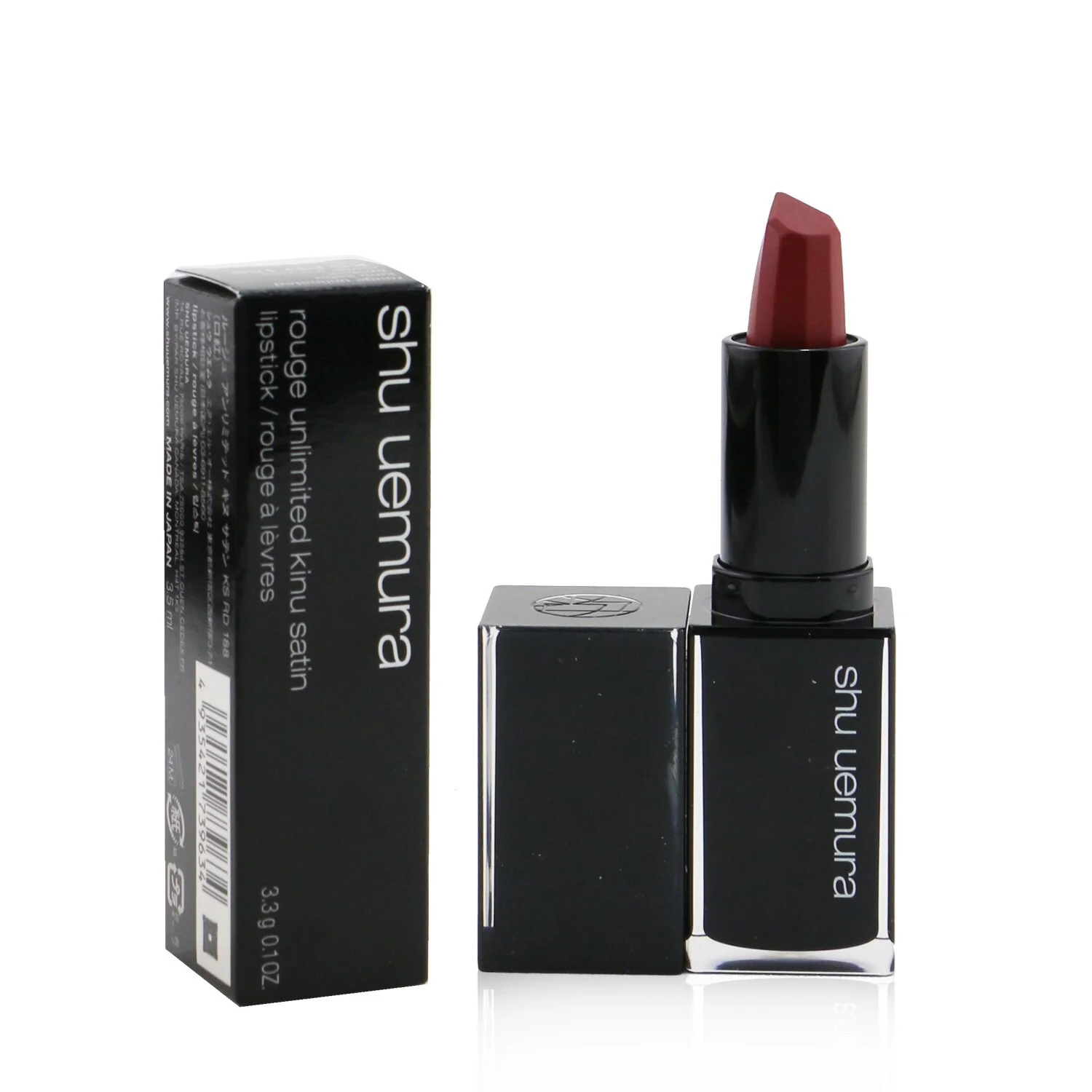 Shu Uemura Rouge Unlimited Kinu Satin Lipstick - # KS RD 188  3.3g/0.1oz - Olabens