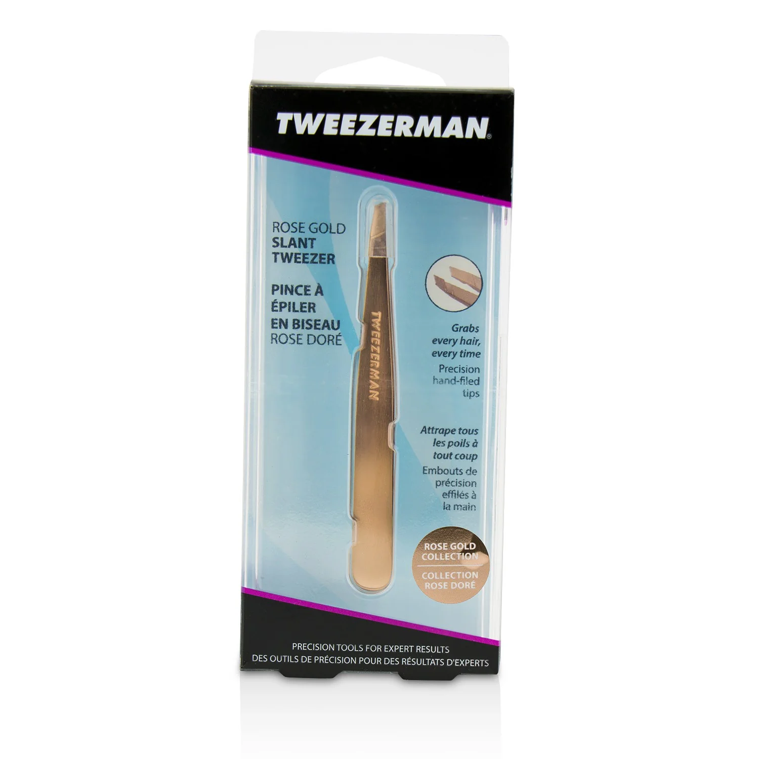Tweezerman Slant Tweezer - Rose Gold - Olabens