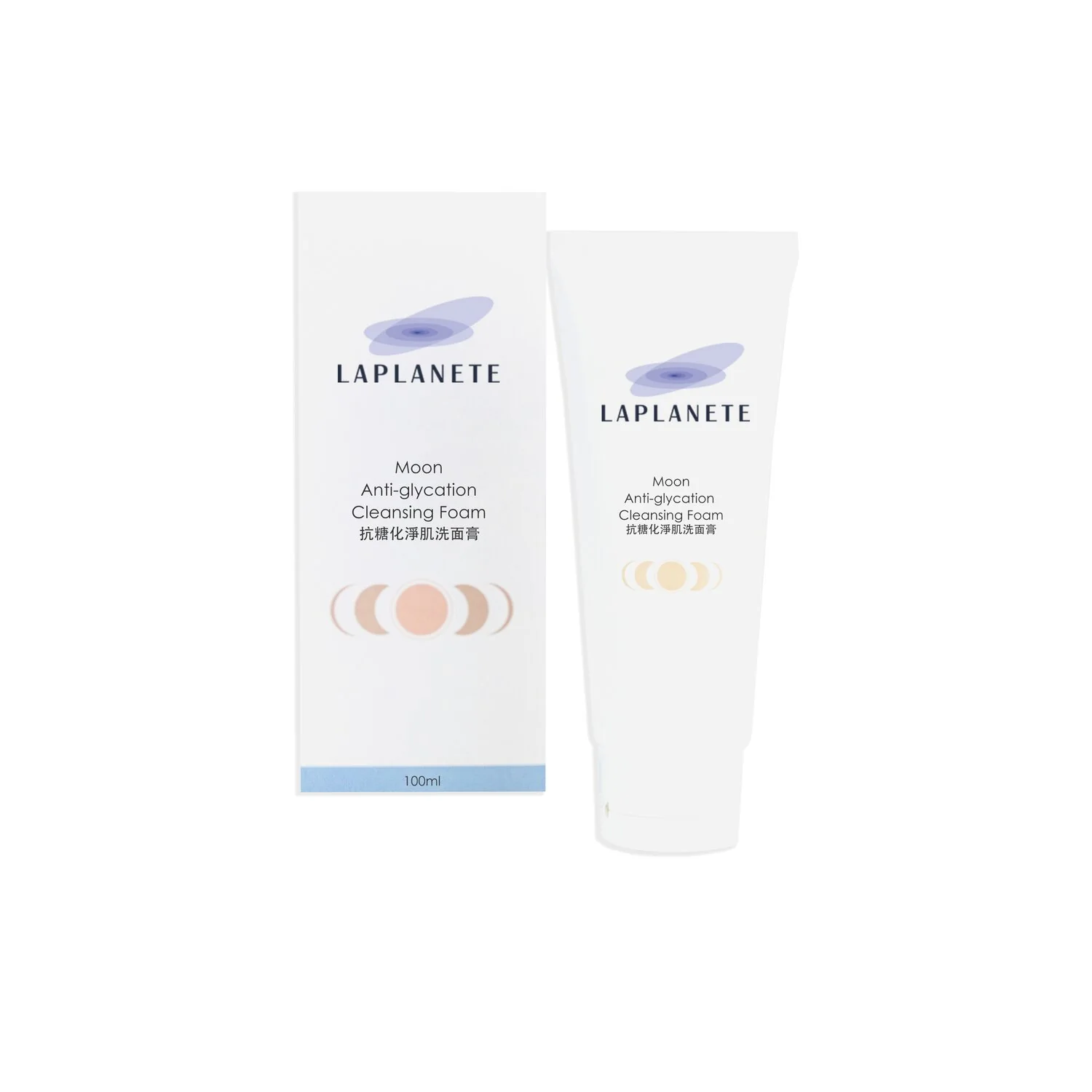 Laplanete Laplanete Moon Anti-glycation Cleansing Foam  100ml - Olabens