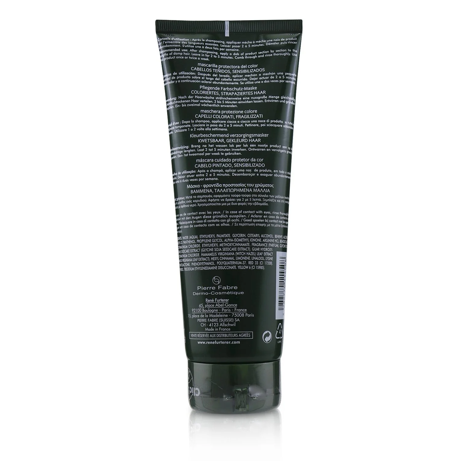 Rene Furterer Okara Color Color Protection Mask - Color-Treated, Damaged Hair (Salon Product)  250ml/8.4oz - Olabens