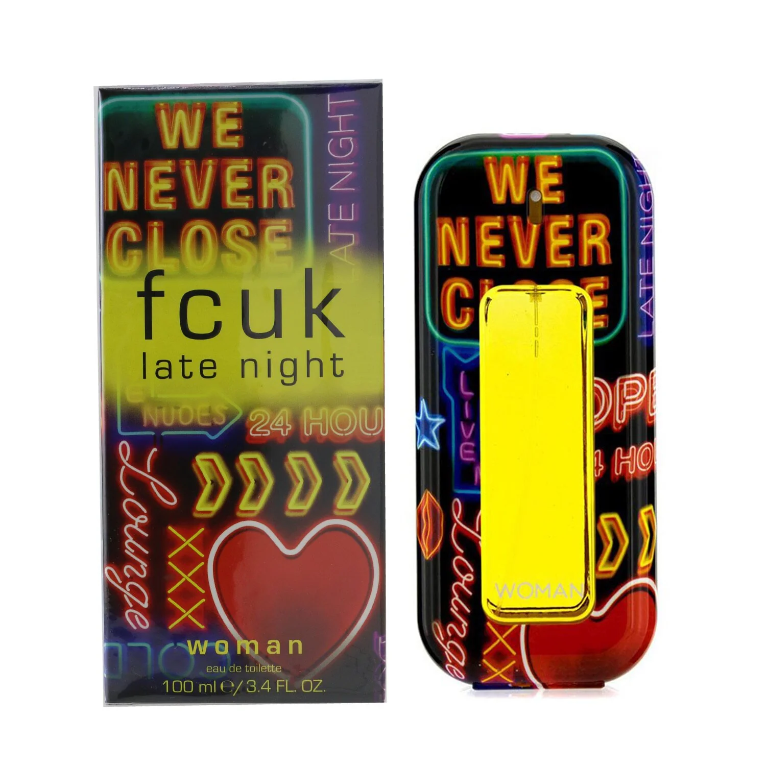 French Connection UK Fcuk Late Night Her Eau De Toilette Spray  100ml/3.4oz - Olabens